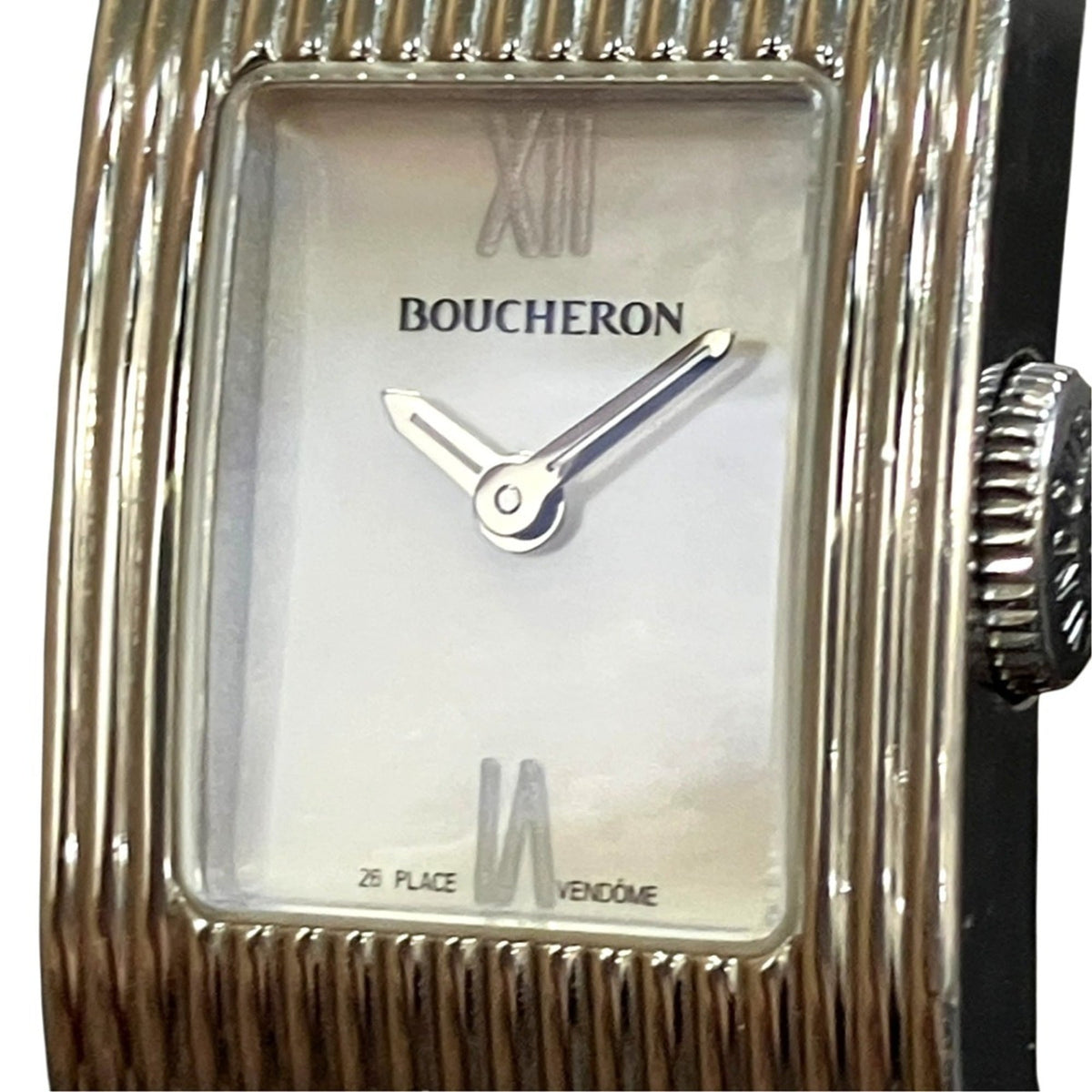 Boucheron Reflet WA009418 Rosa Zifferblatt aus Muschel 19 mm Uhr