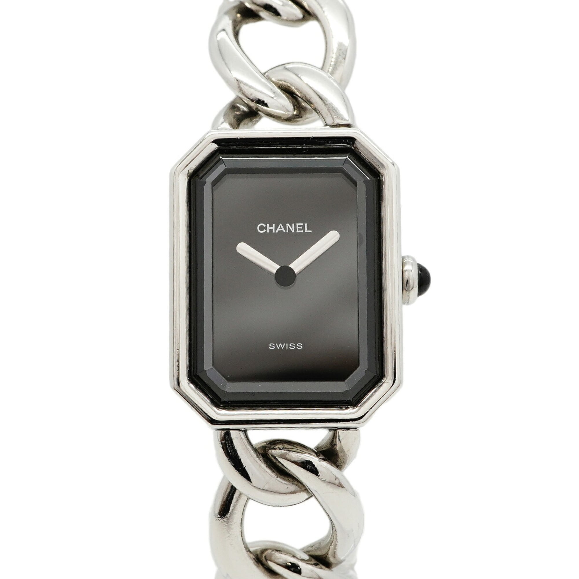 Chanel Première M Chain H0452 Black Dial Wo