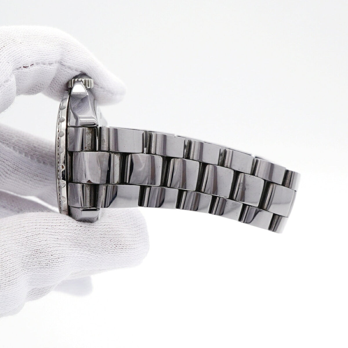Chanel J12 mit Diamantlünette H2566, graues Zifferblatt 39mm Uhr