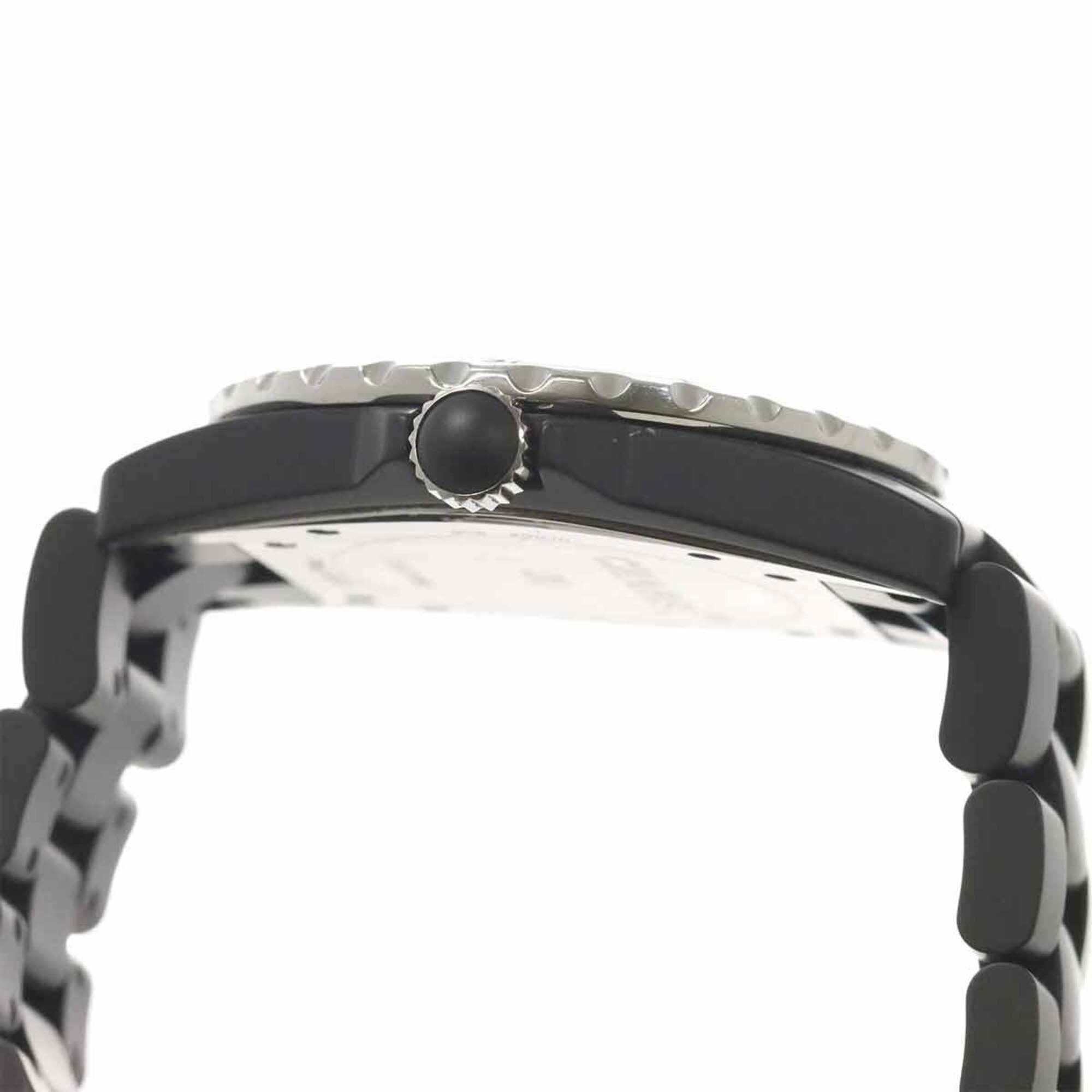 Chanel J12 42mm Men's Watch H3131 Matte Black Ceramic Date Automatic Self-winding
