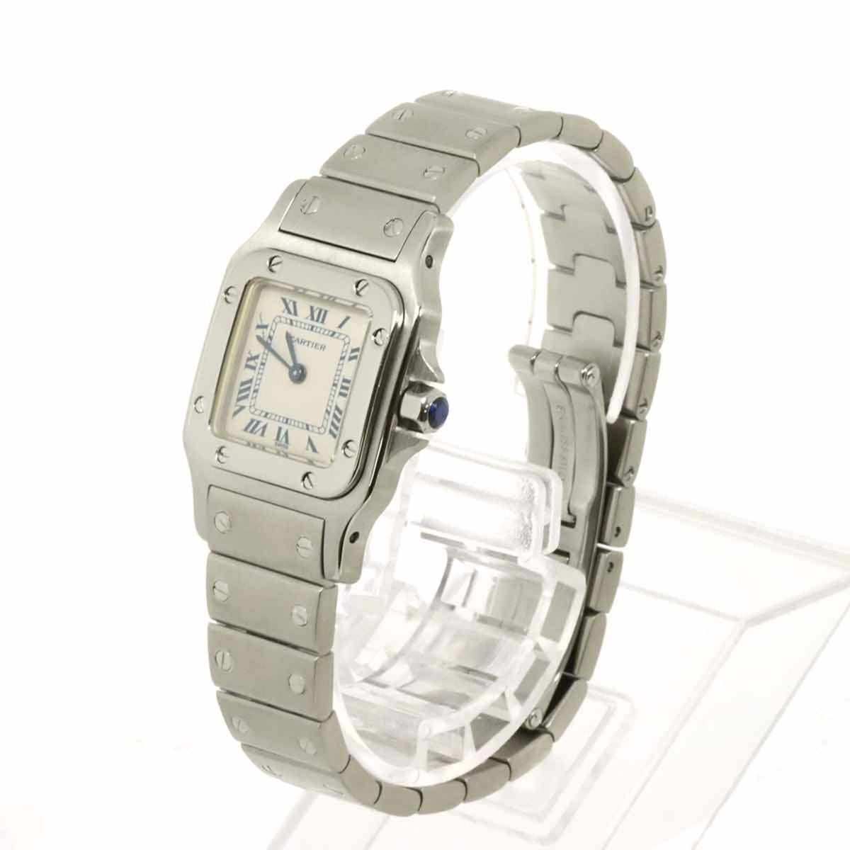 Cartier Santos Galbee SM W20017D6 Ivory Dial 23mm Watch