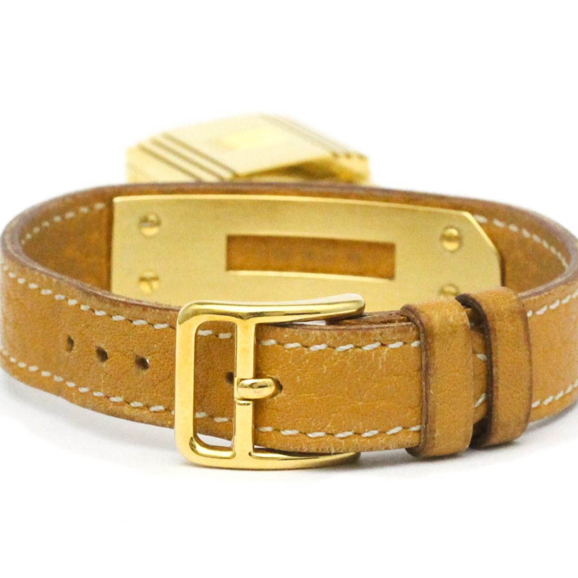 HERMES Kelly-horloge, verguld, leer, quartz, dameshorloge