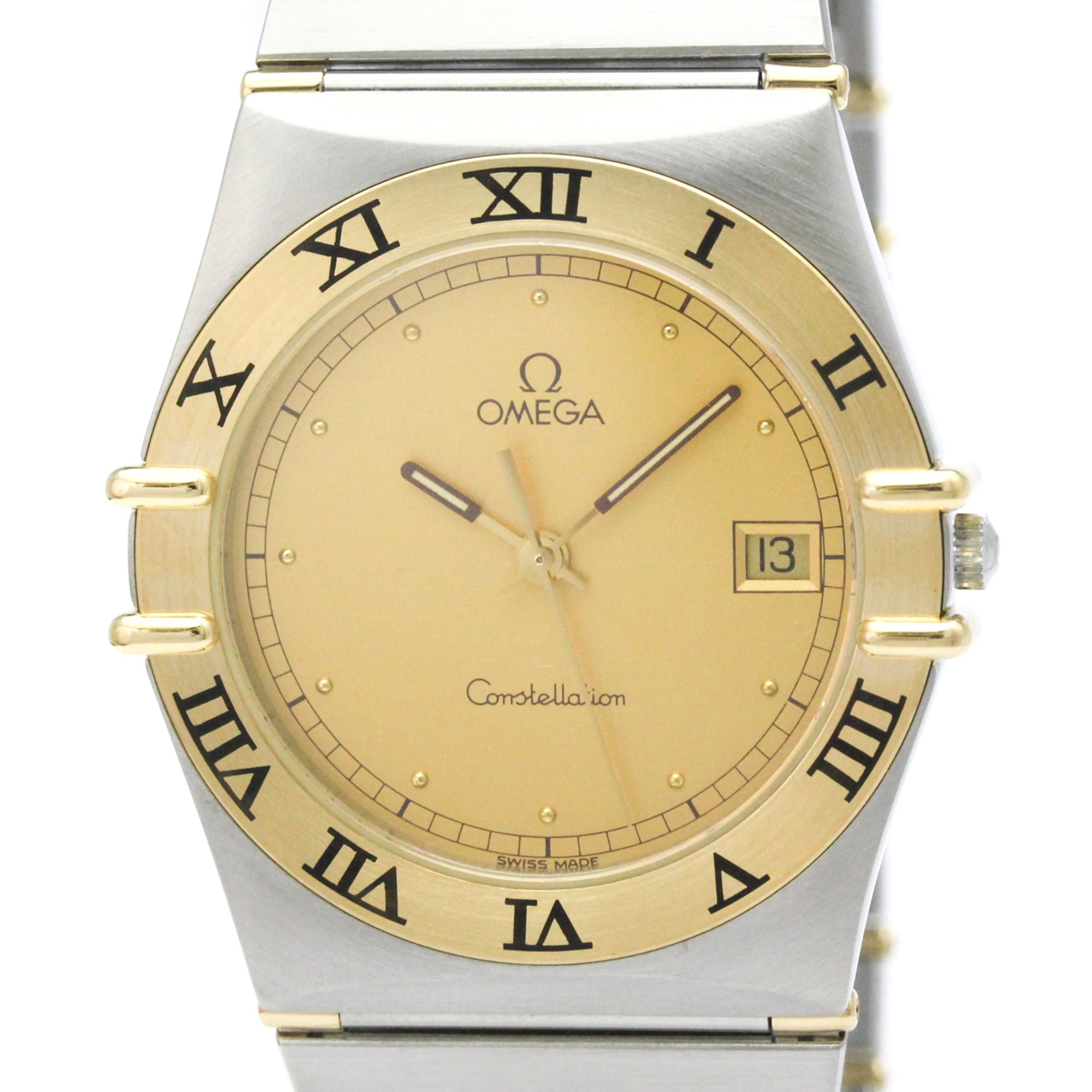 Montre Omega Constellation 3961070, cadran doré, 33 mm