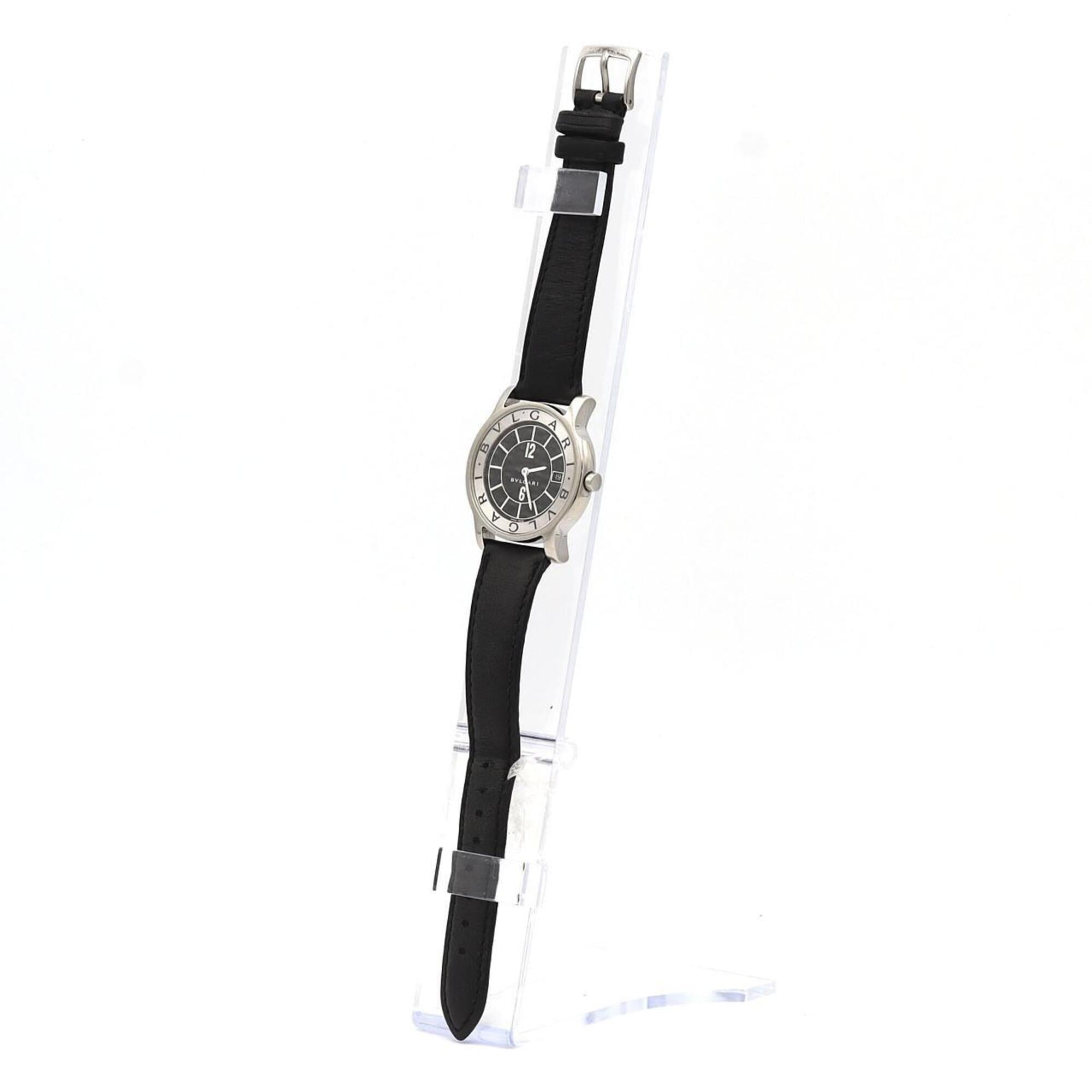 Bvlgari Bulgari Solotempo ST35S/ST35SLD Black Dial 35mm Watch