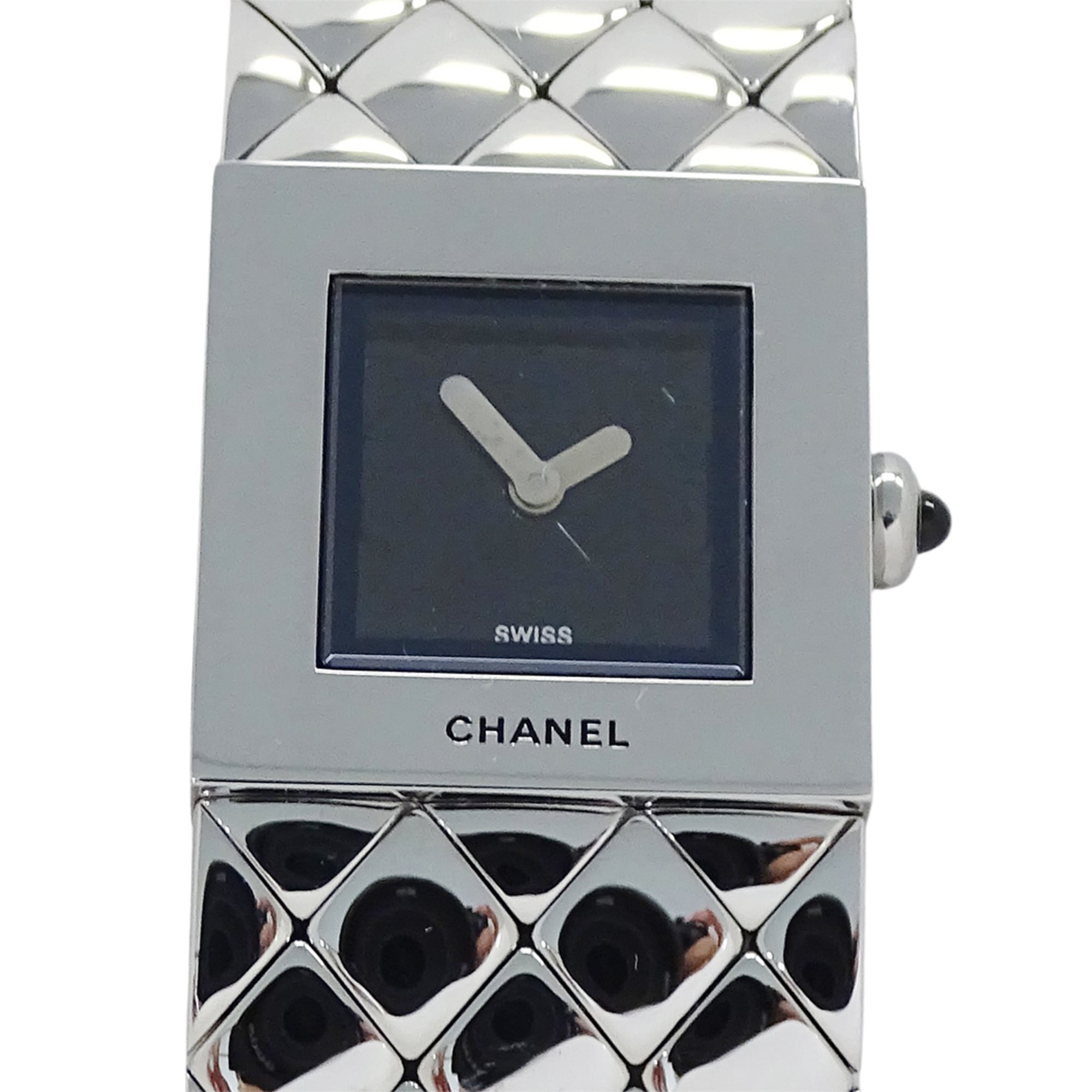 Chanel Matelasse H0009 Black Dial 19mm Watch