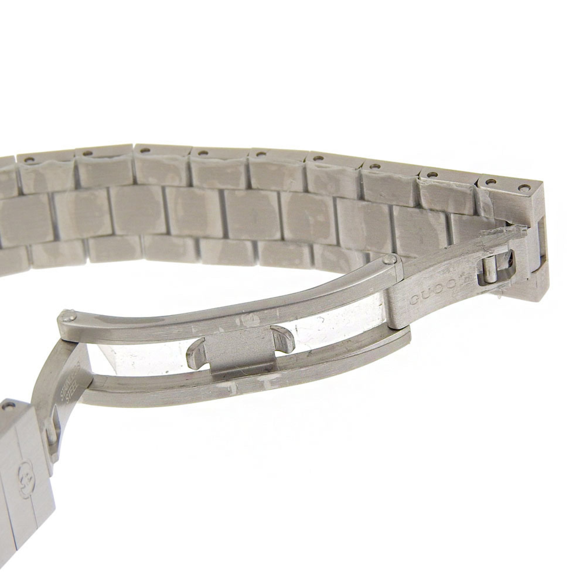 Gucci Grip-horloge 157.5/YA157501, roestvrij staal, quartz, analoog display, witte wijzerplaat, dameshorloge