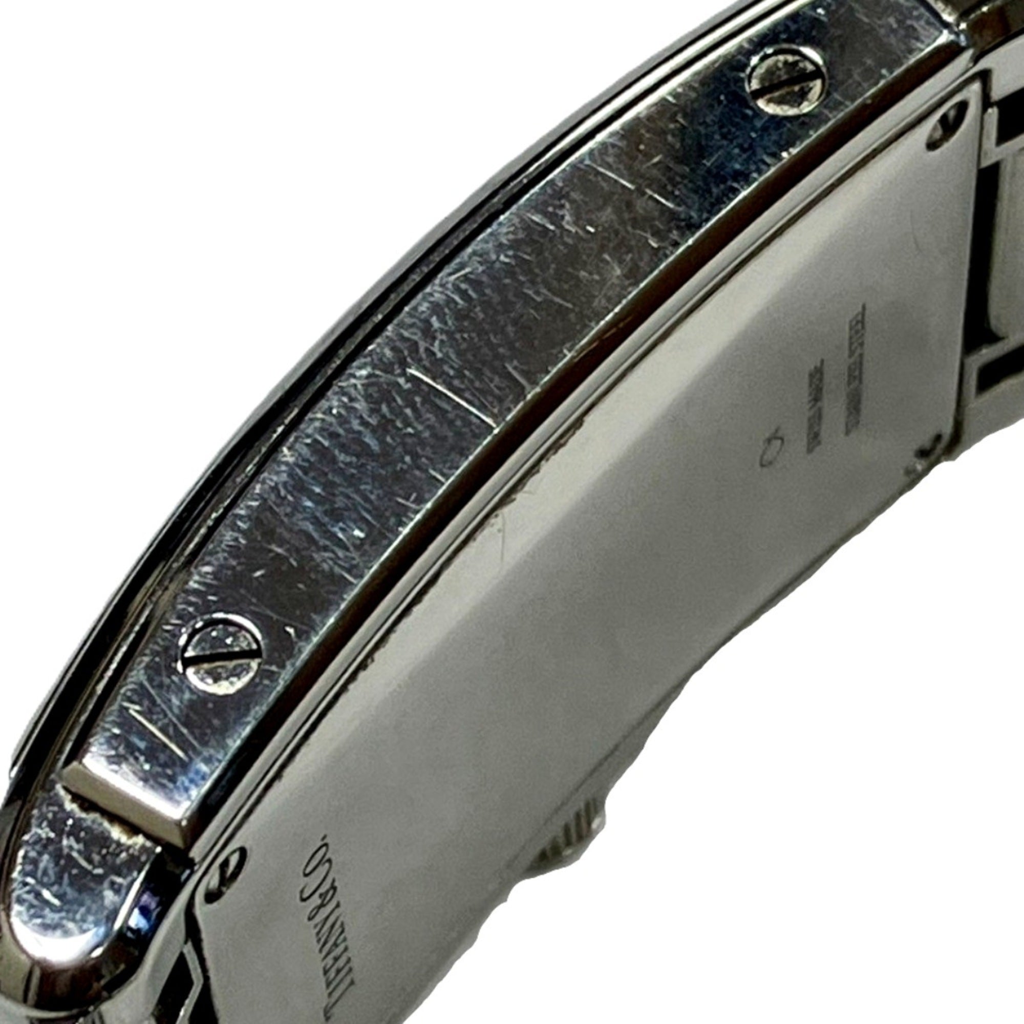 Tiffany & Co. Grand Rectangular Watch, Total Weight 73.4g, Stainless Steel, Quartz Movement, White Dial