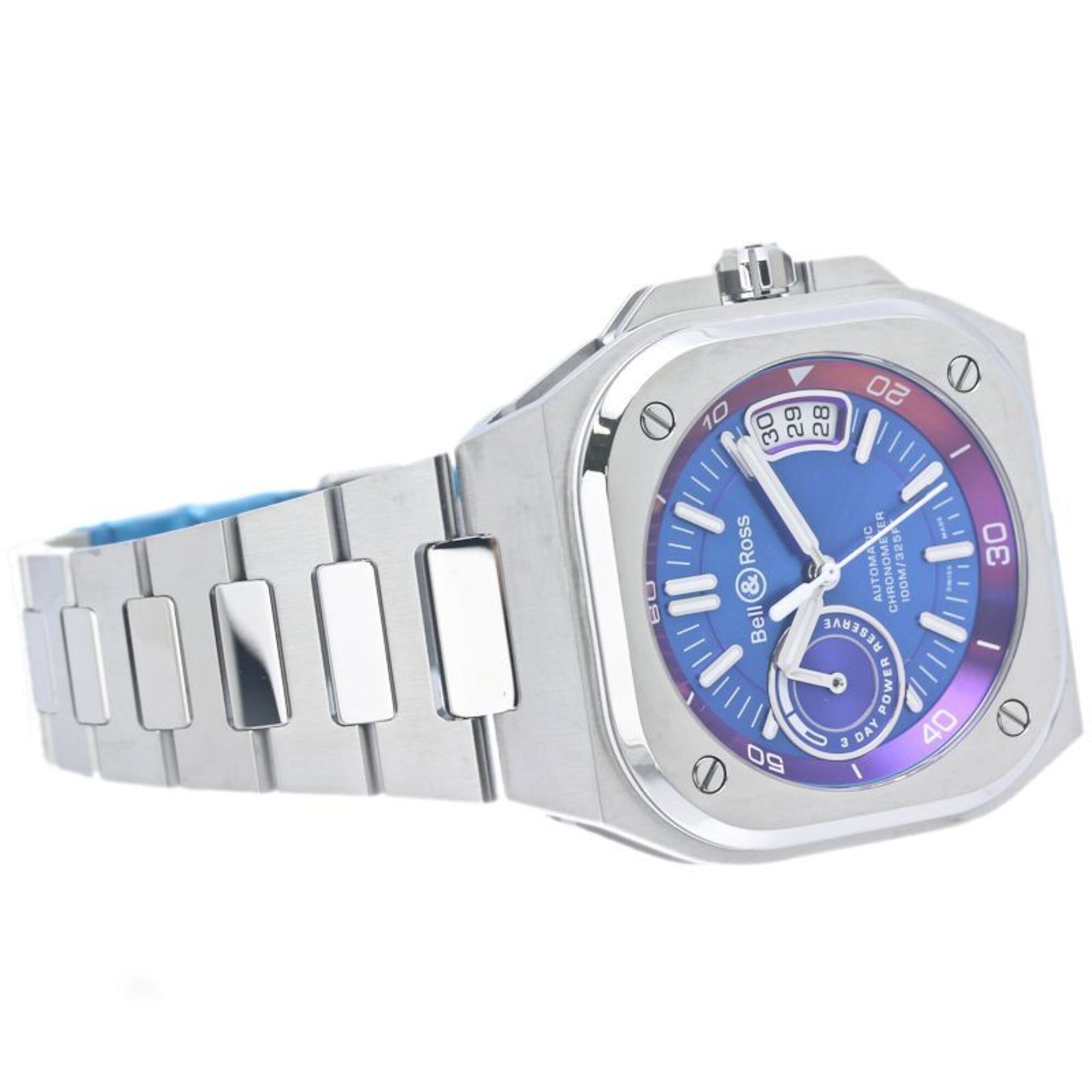 Bell & Ross BR-X5 Iridescent Boutique Limitierte Auflage BRX5R-IRS-ST SST Herrenuhr SS 40343