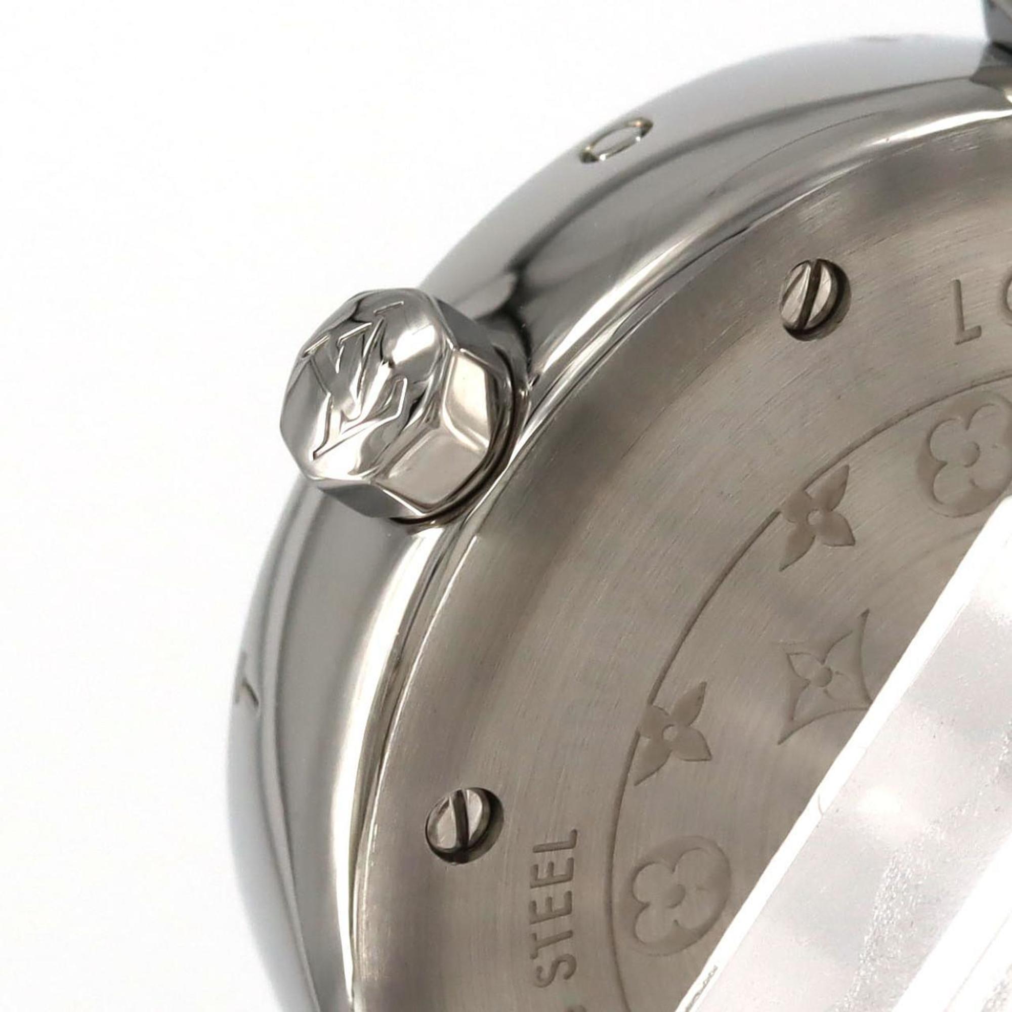 Louis Vuitton Tambour Q121K SS polshorloge, quartz