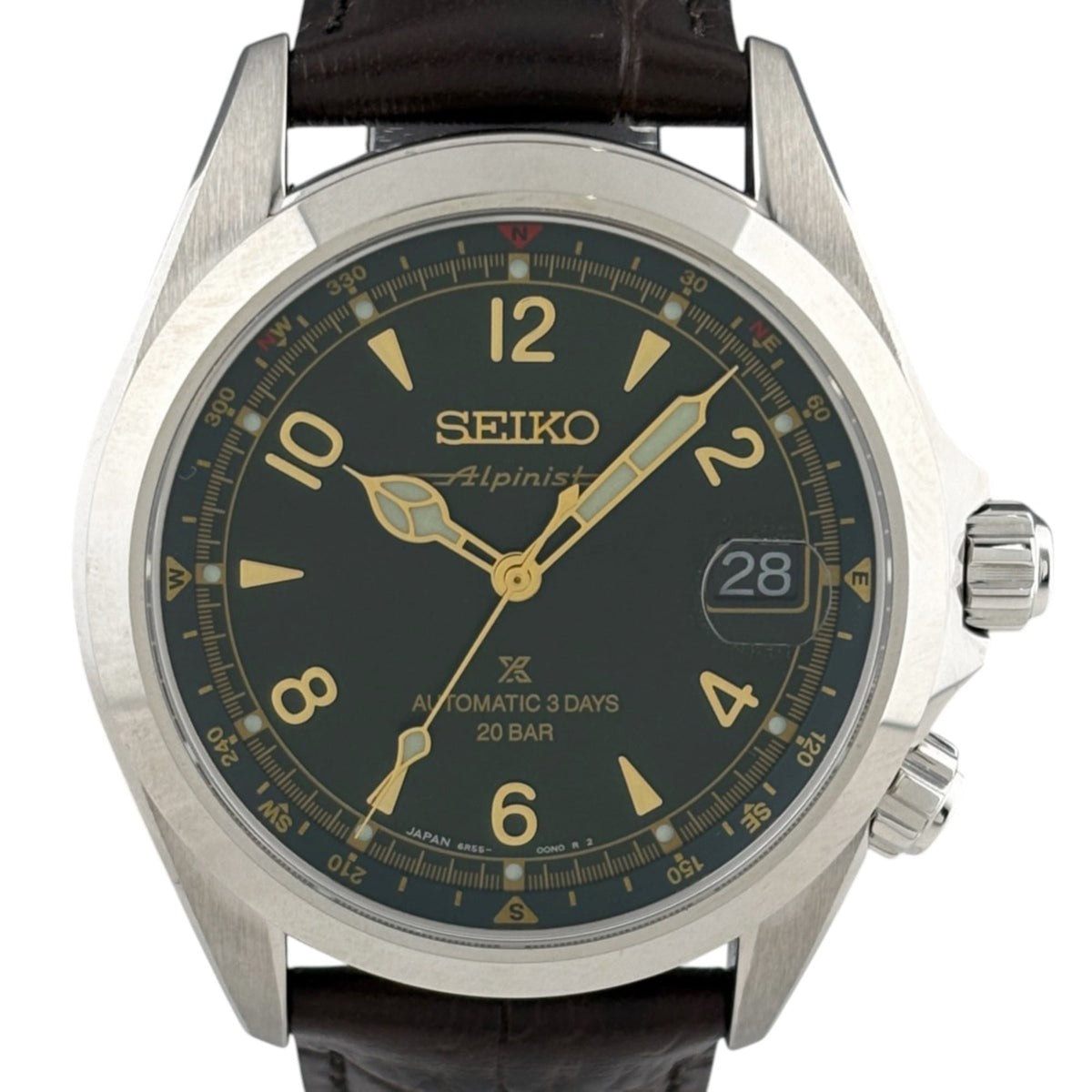 Seiko Prospex Alpinist 6R55-00P0 Grün Zifferblatt 43 mm Uhr