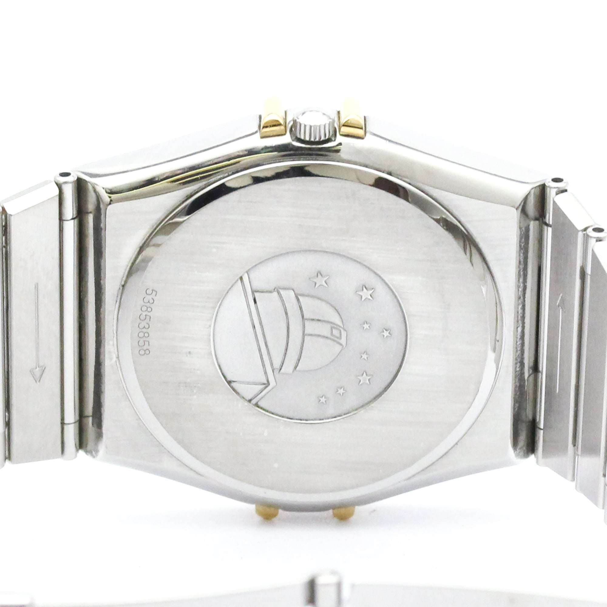 OMEGA Constellation Herrenuhr 18 Karat Gold Edelstahl Quarz 396.1080