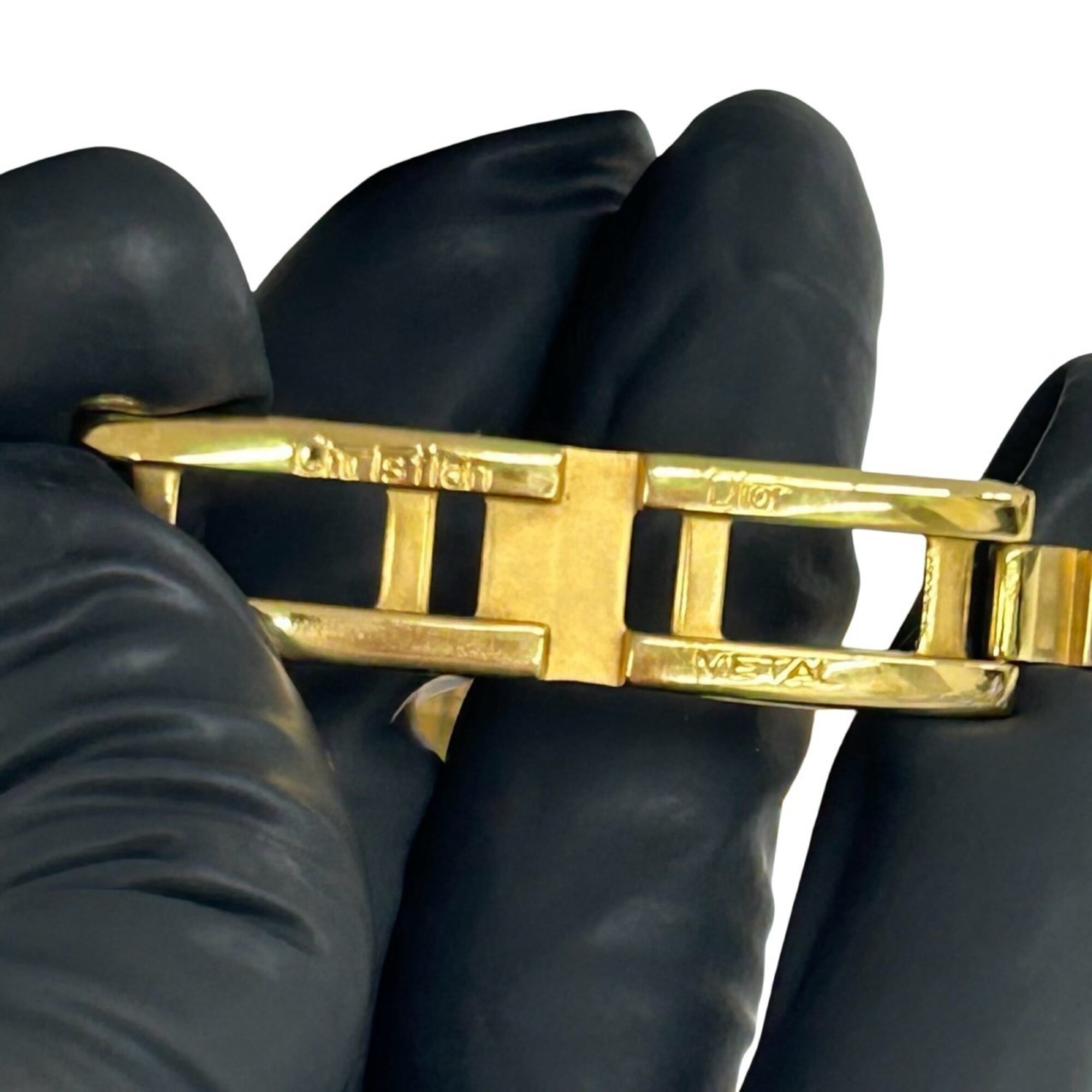 Christian Dior Vintage Baghira GP Quartz Gold Black 38257