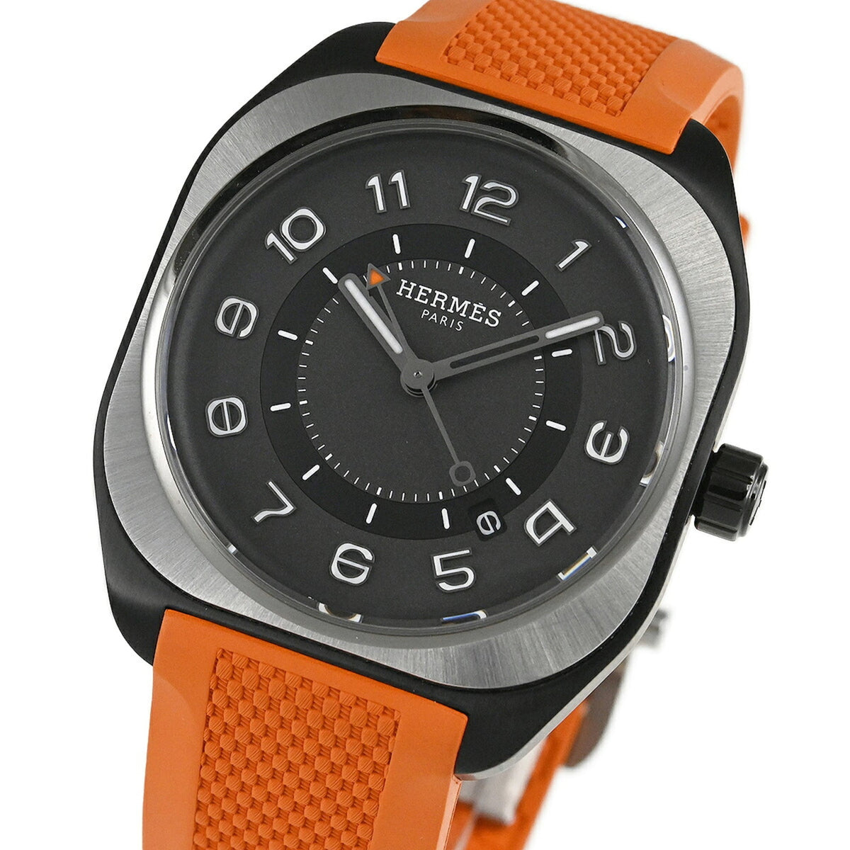 Hermes H08 SP1.741a Zwart, grijze wijzerplaat 39mm Horloge