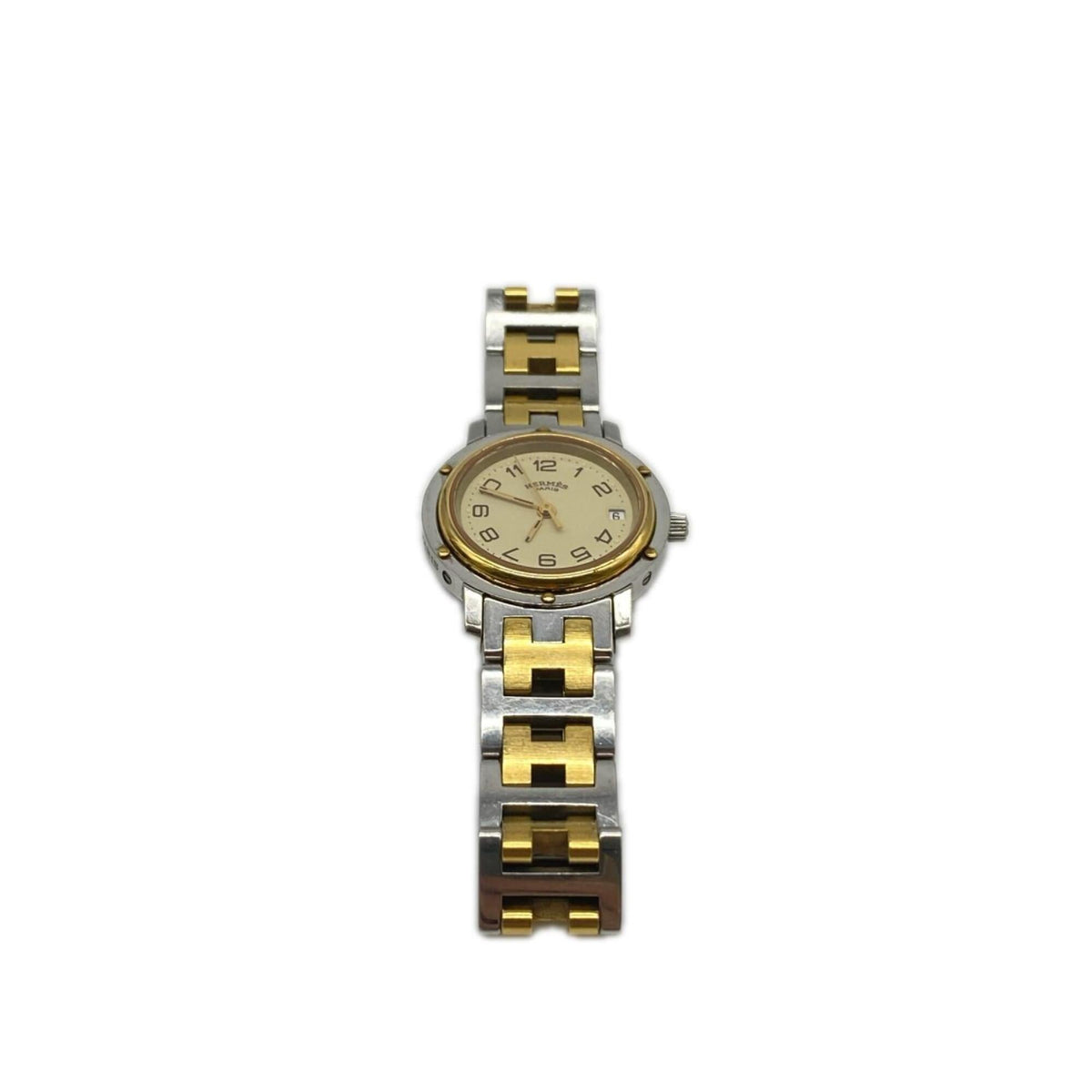 Hermes Clipper CL3.240 Elfenbein Zifferblatt 22 mm Uhr