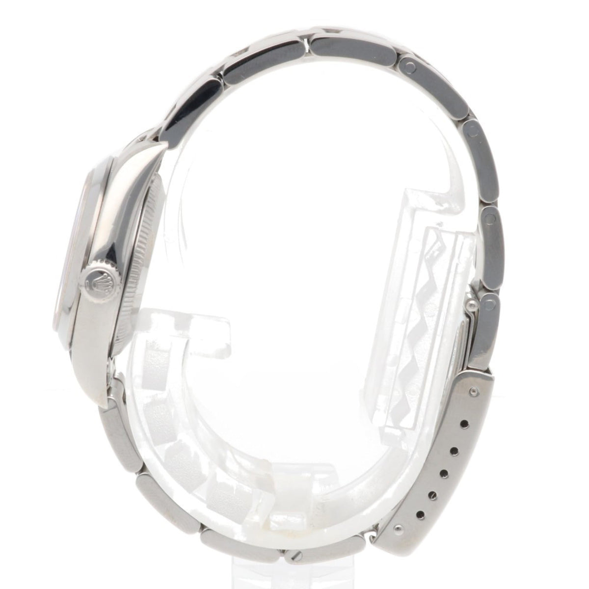 Rolex Oyster Perpetual horloge met blauwe wijzerplaat, 25 mm