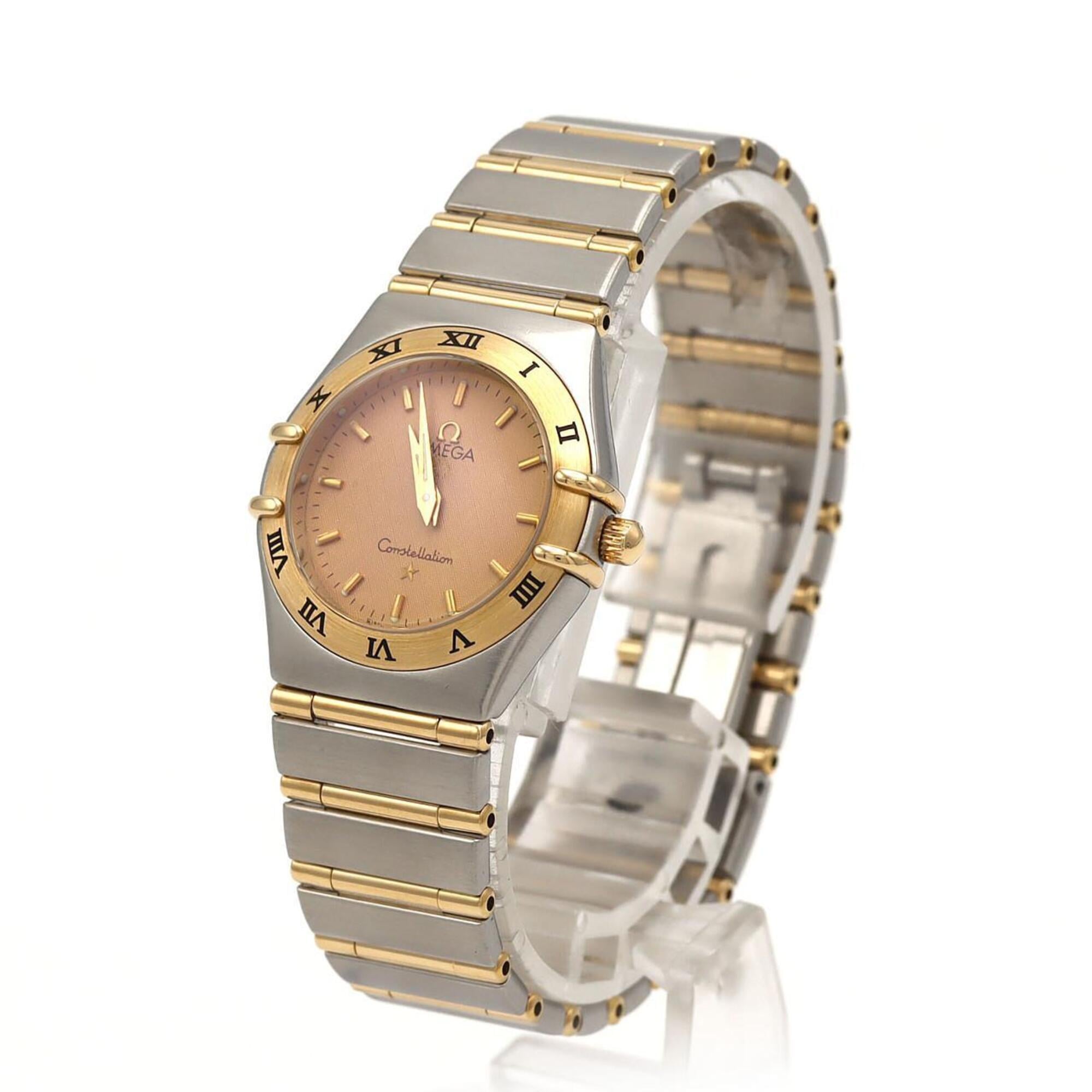 Omega Constellation 1272.1 horloge met gouden wijzerplaat, 25 mm