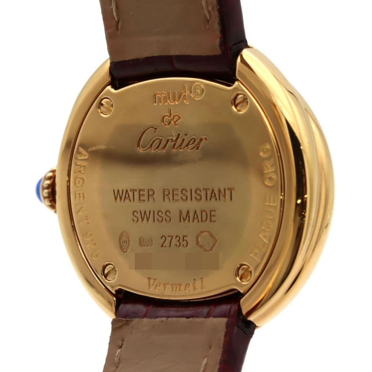 Cartier Must Trinity W1016430, gelbes Zifferblatt, 26 mm Uhr