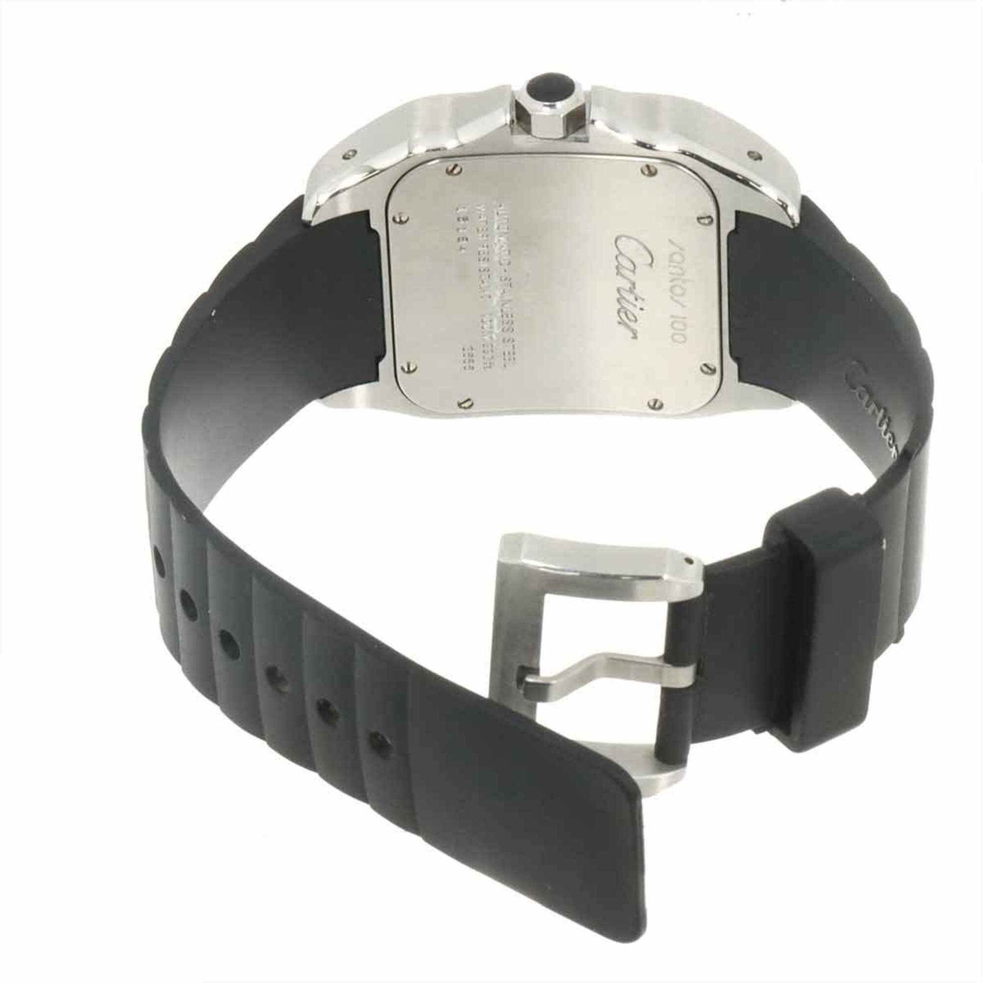 Cartier Santos W20121U2 Silver Dial 39mm Watch