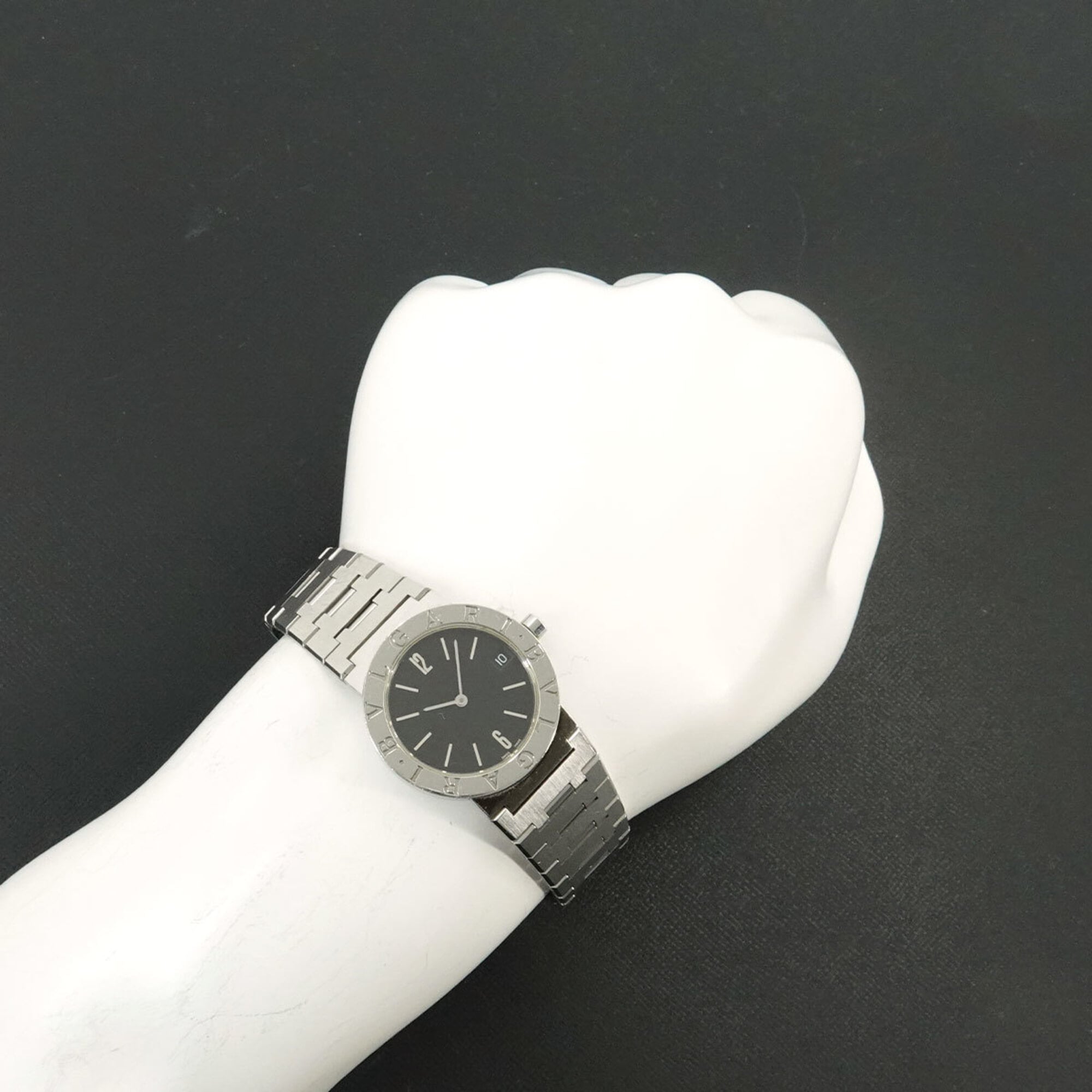 BVLGARI BB30SS Boys' Watch Date Black Quartz