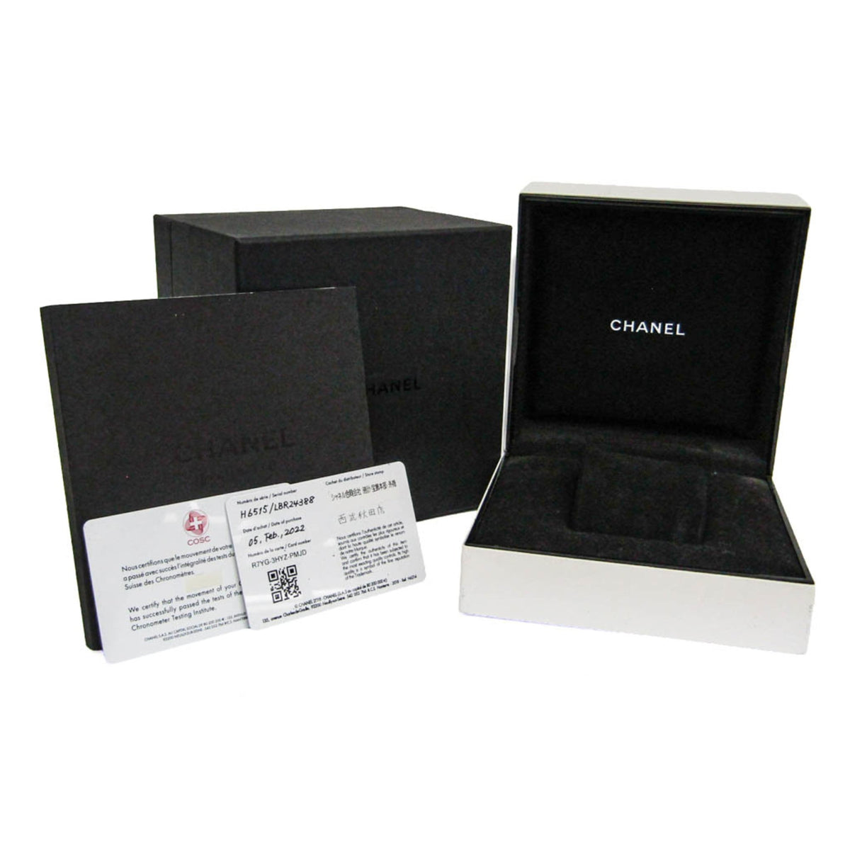 Chanel J12 H6515 Black, White Dial 38mm Watch