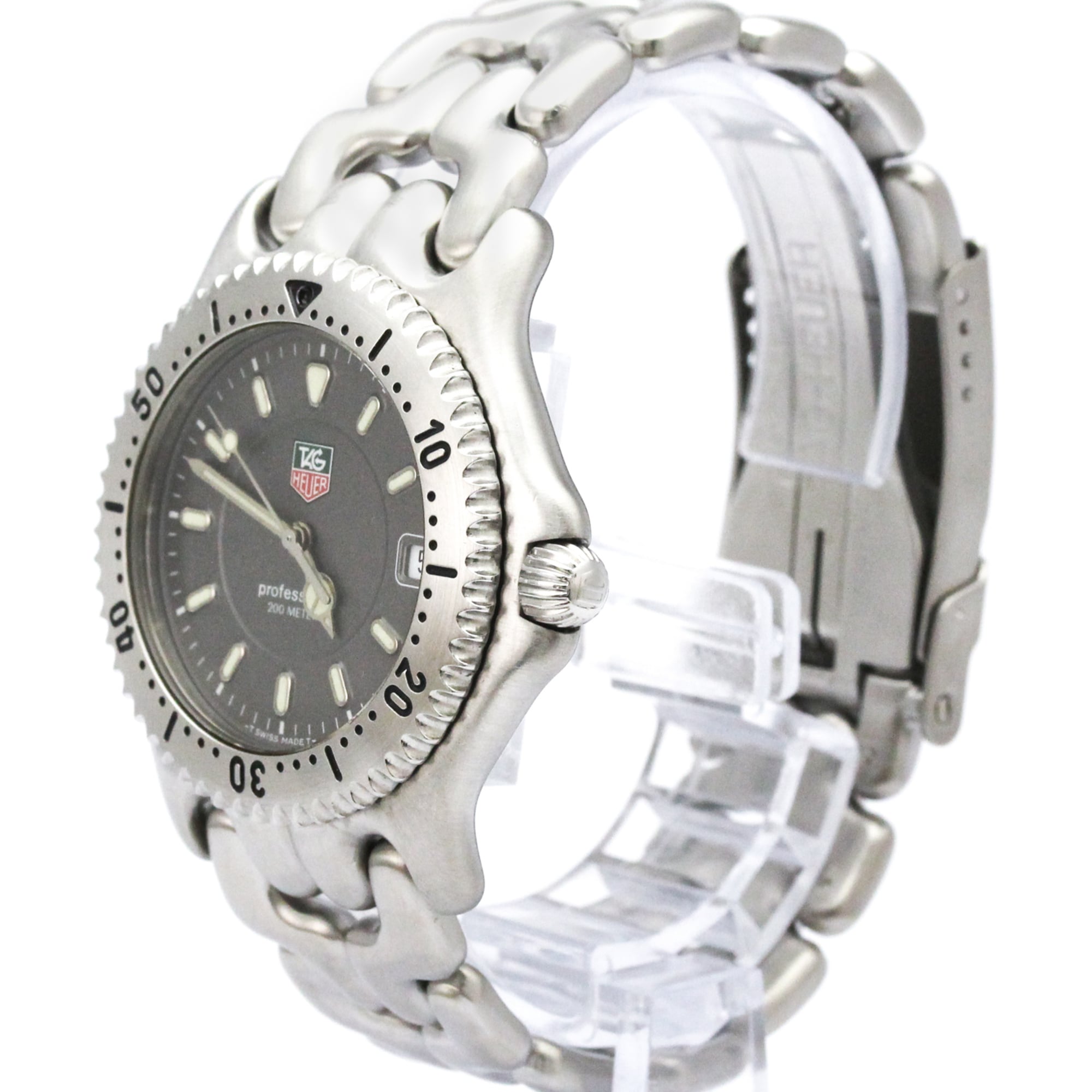 TAG HEUER Sel Professional 200M Steel Quartz Mens Watch WG1113 Polished