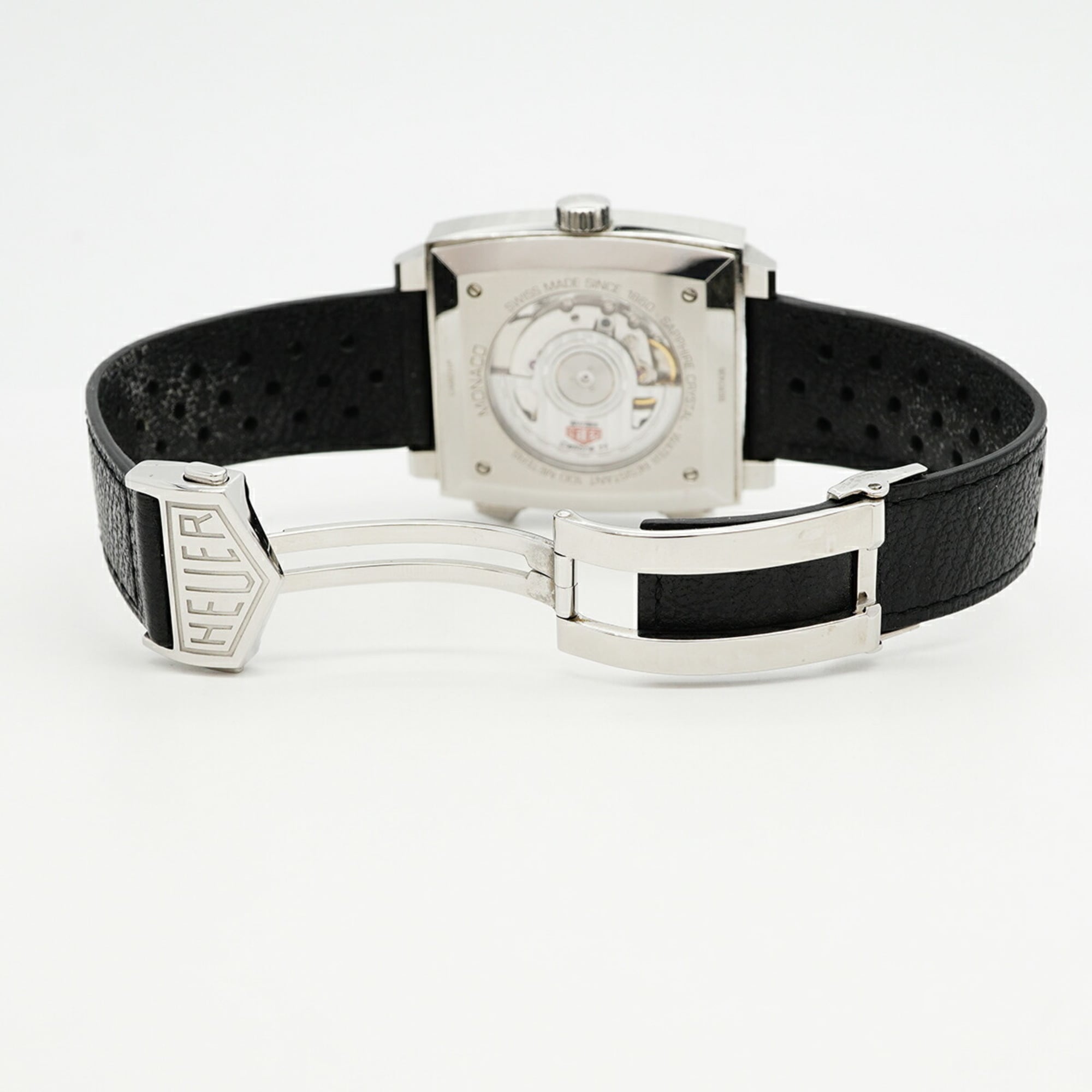 TAG Heuer Monaco Calibre 11 CAW211P herenhorloge met blauwe wijzerplaat