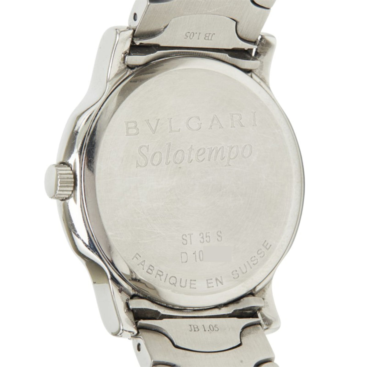 Bulgari Solotempo ST35S, graues Zifferblatt, 35 mm Uhr