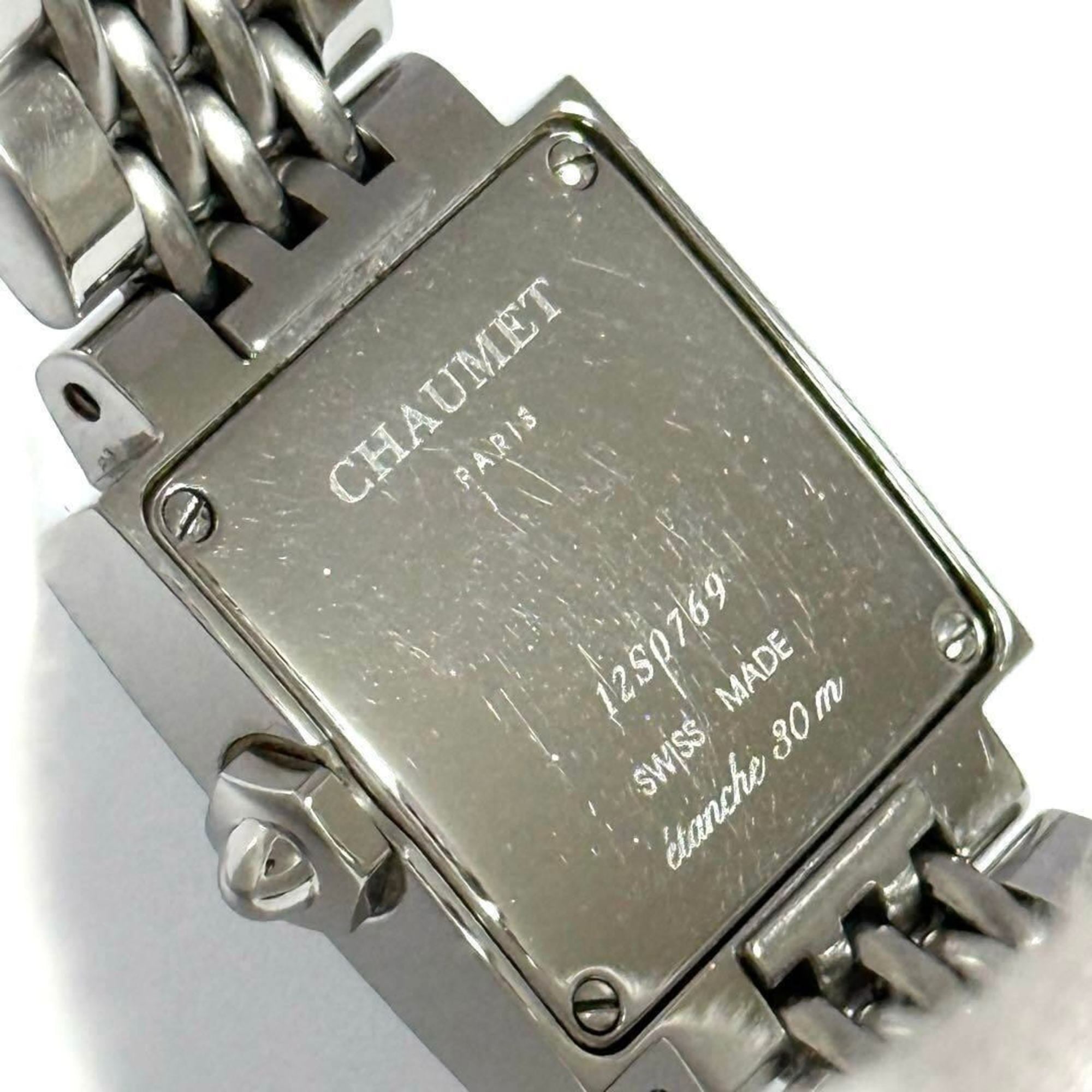Chaumet dameshorloge, model Carre, roestvrijstalen band, vierkant