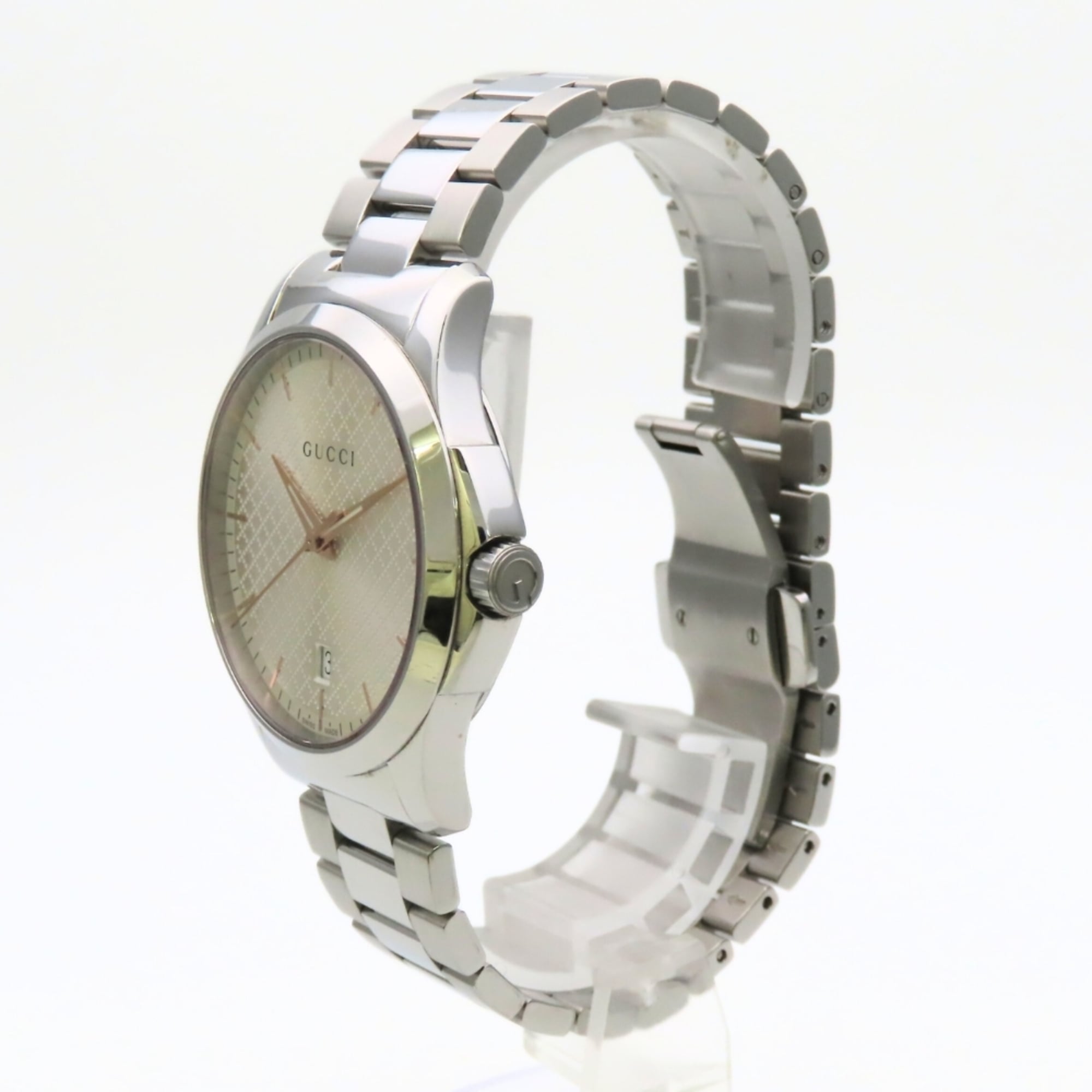 Gucci G-Timeless 126.4 SS Diamante herenhorloge GUCCI