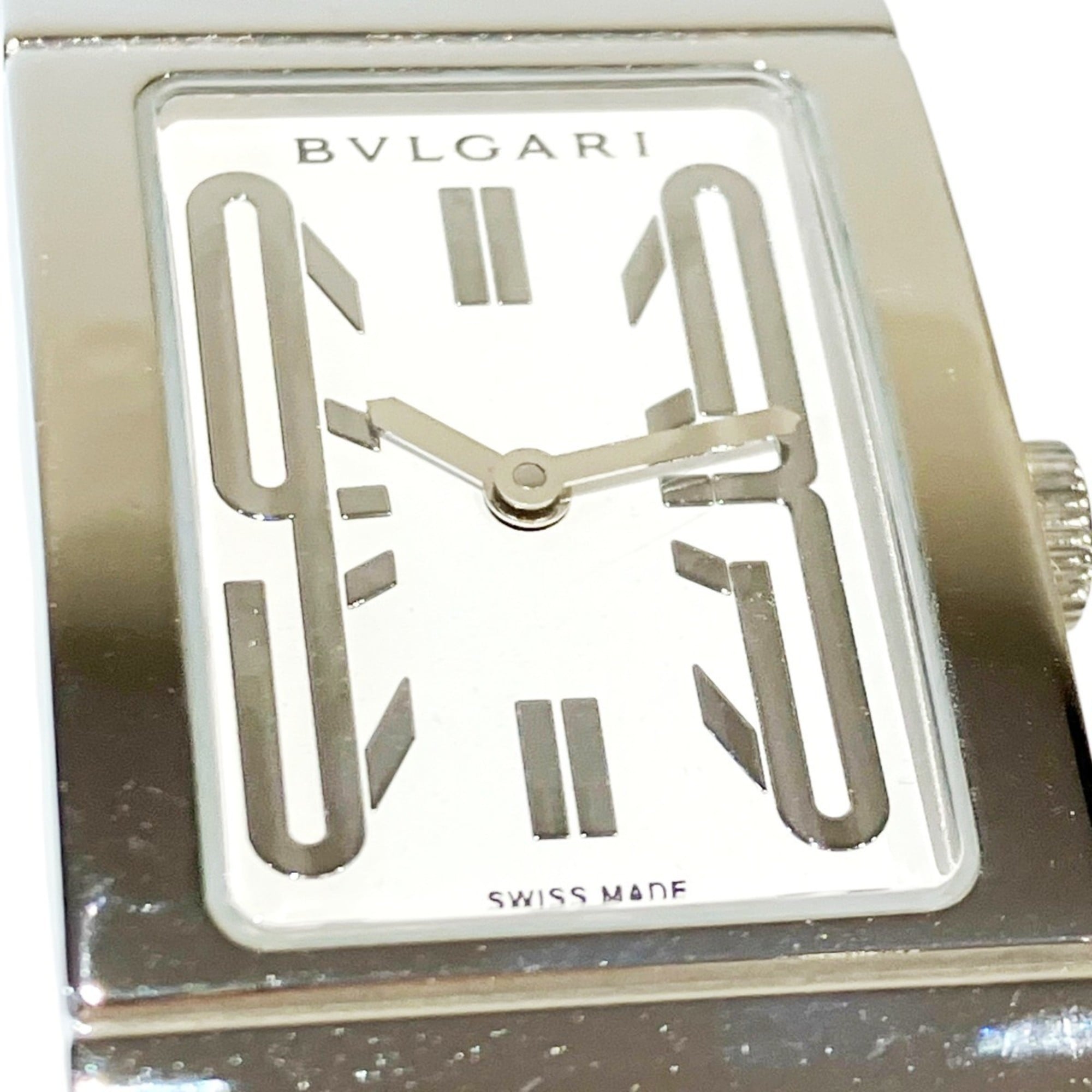 Bulgari Bulgari watch, total weight 74g, stainless steel, quartz movement, white dial, RT39S