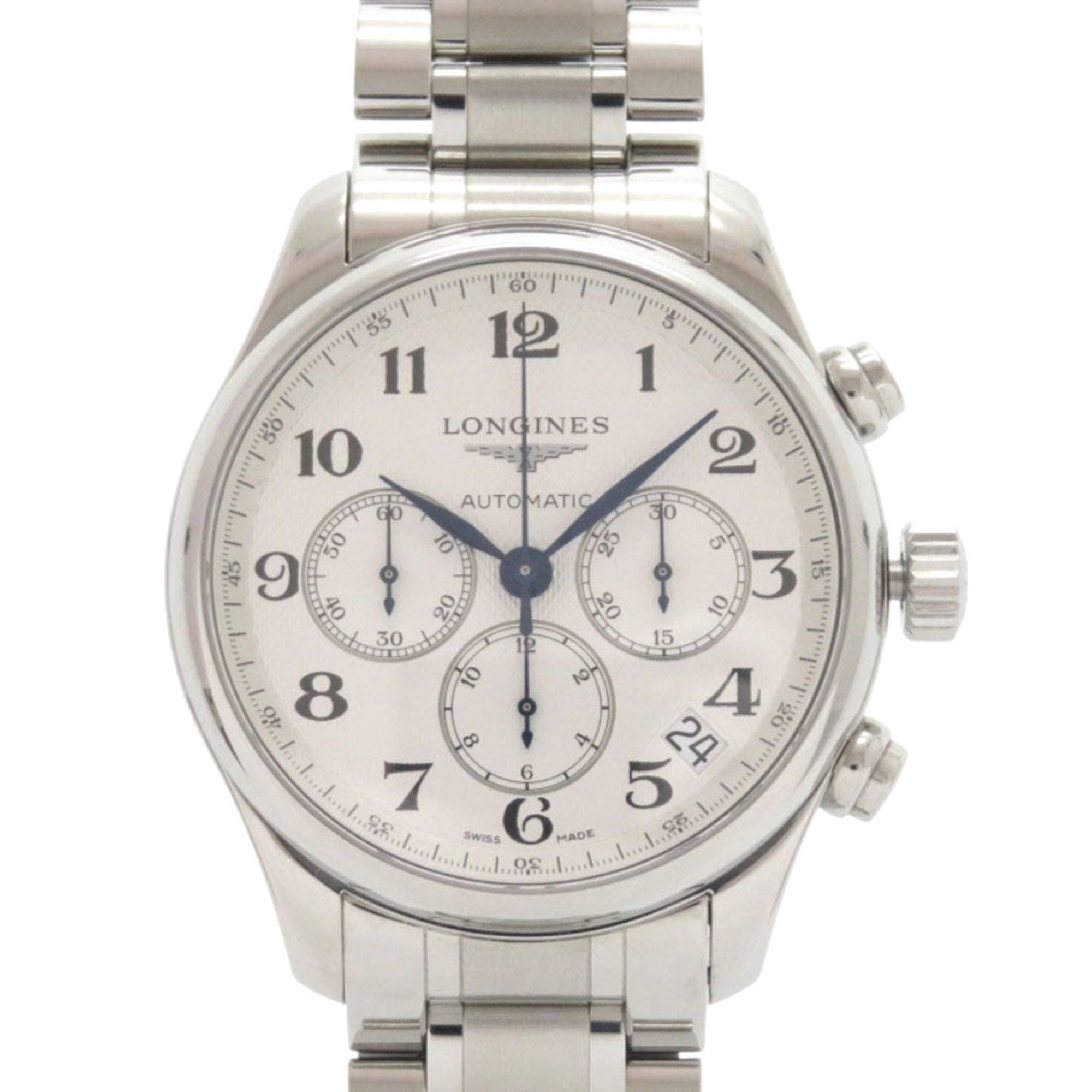 Longines Master Collection L2.693.4.78.6 Stainless Steel White Dial Silver Automatic Watch 1583 LONGINES