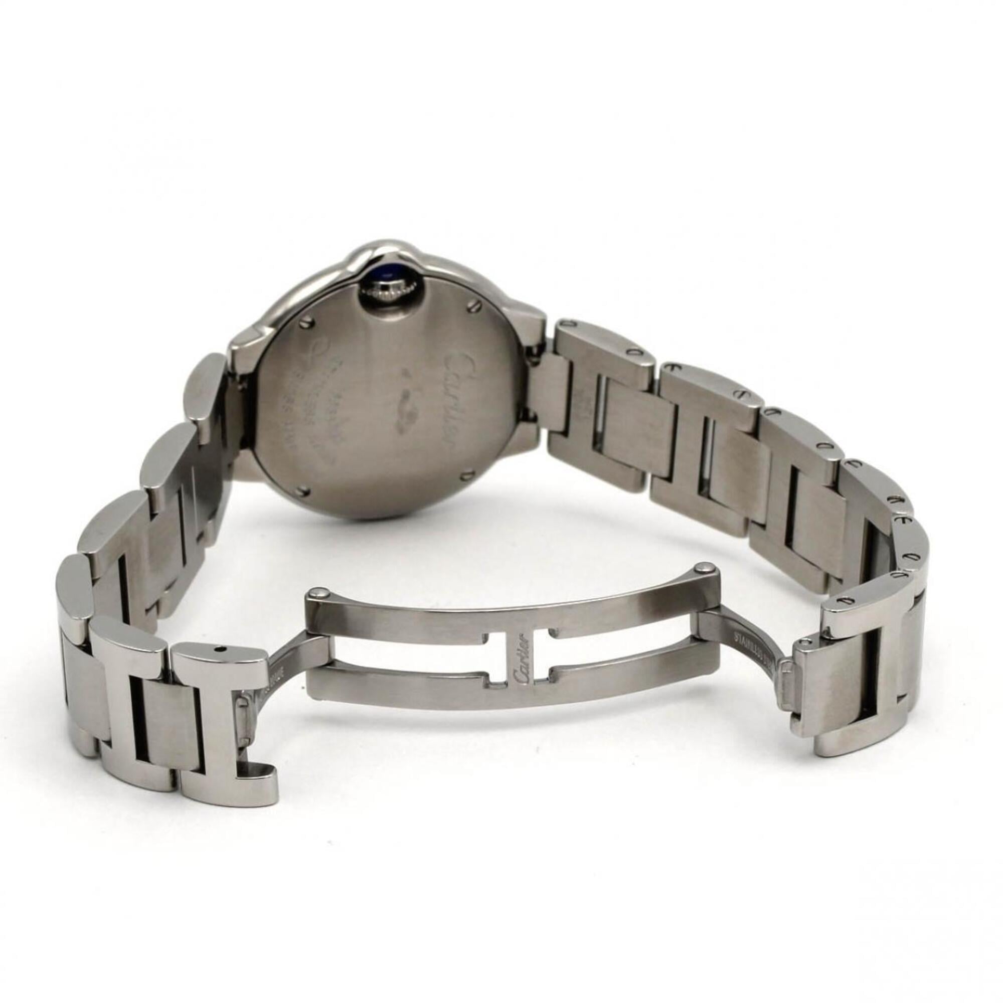 Cartier Ballon Bleu SM W69010Z4 Silver Dial 28mm Watch