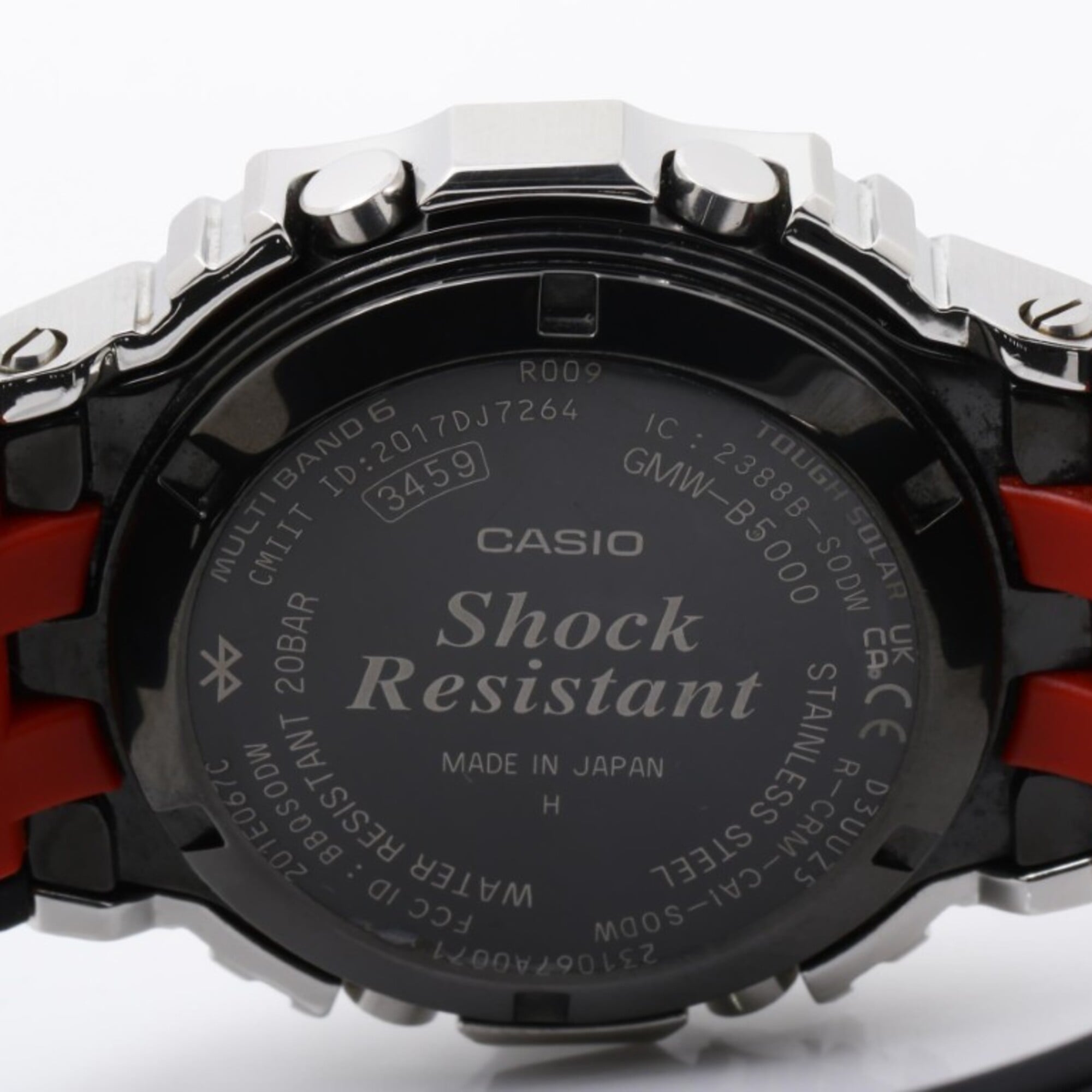 Montre numérique pour homme CASIO G-SHOCK SÉRIE FULL METAL 5000 GMW-B5000-1JFNoir argent, en acier inoxydable