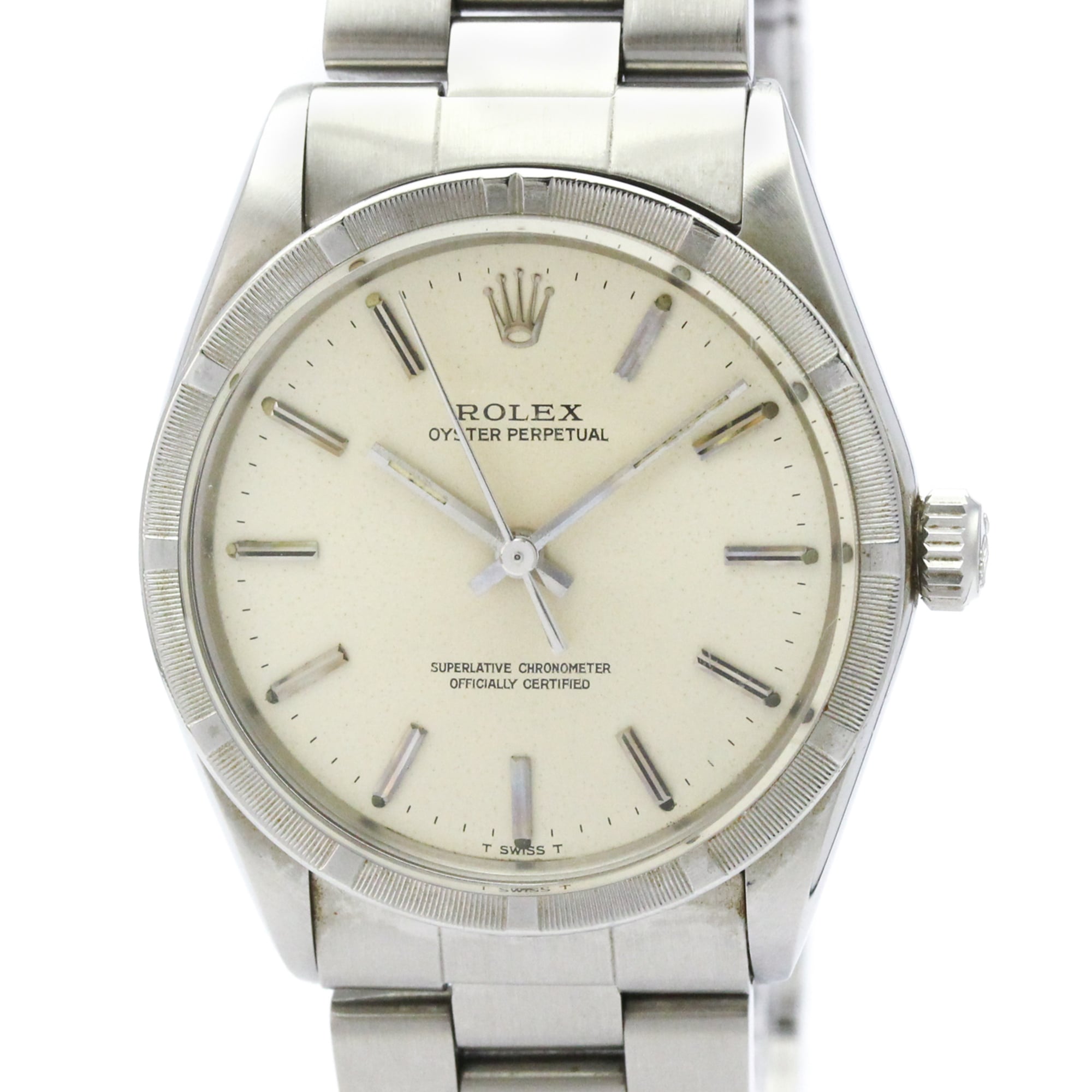 Rolex Oyster 1007 Silver Dial Stainless steel 34mm Watch