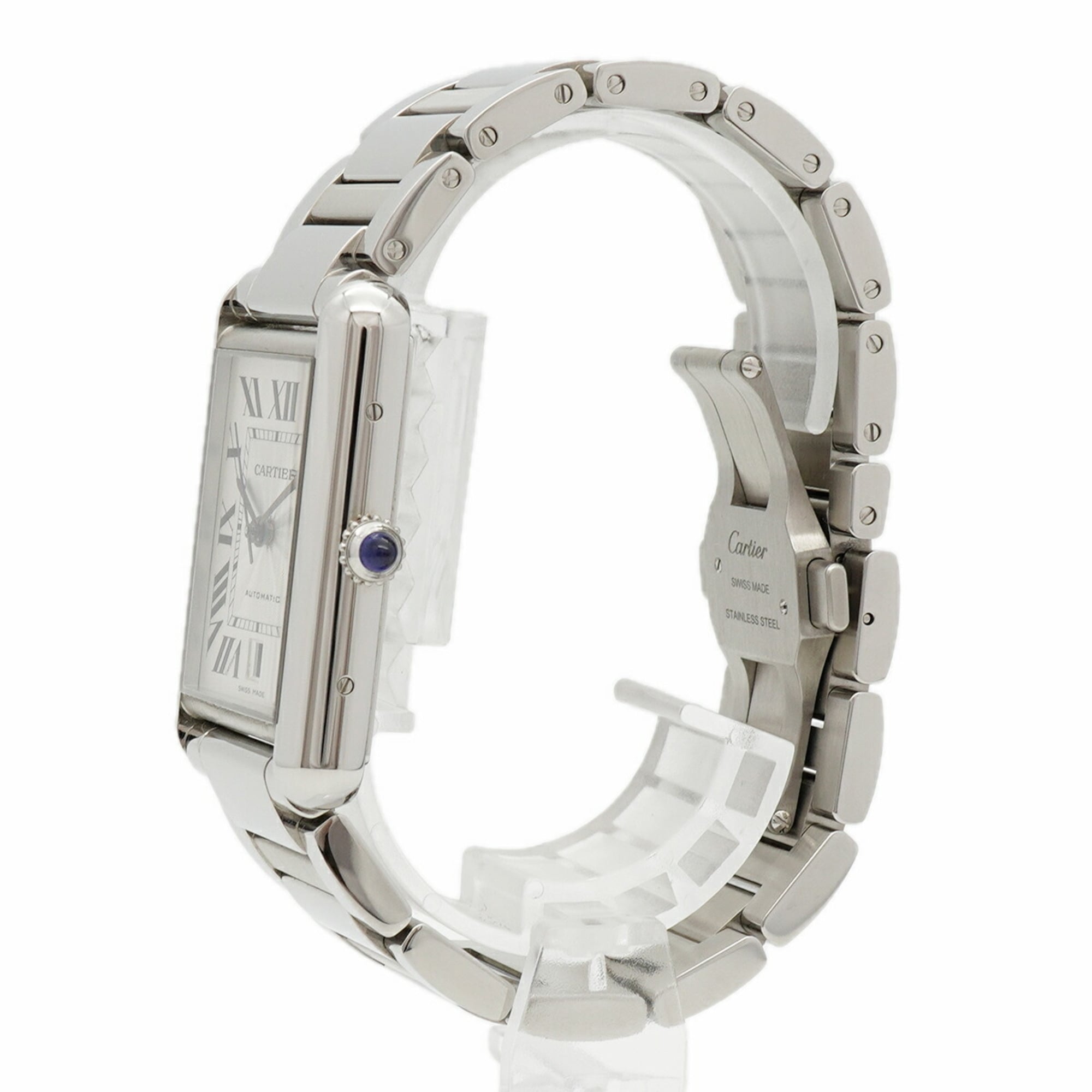 Cartier Tank Must XL WSTA0053 Silver Dial Men's Watch