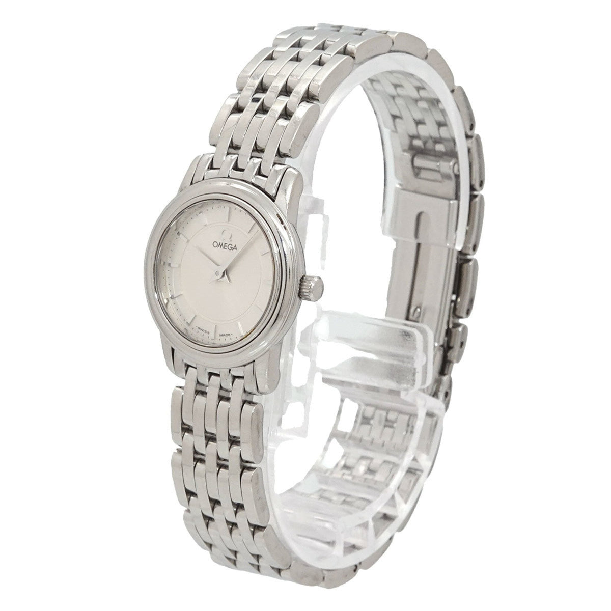 Omega De Ville Prestige 4570 31 Silber Zifferblatt 22 mm Uhr