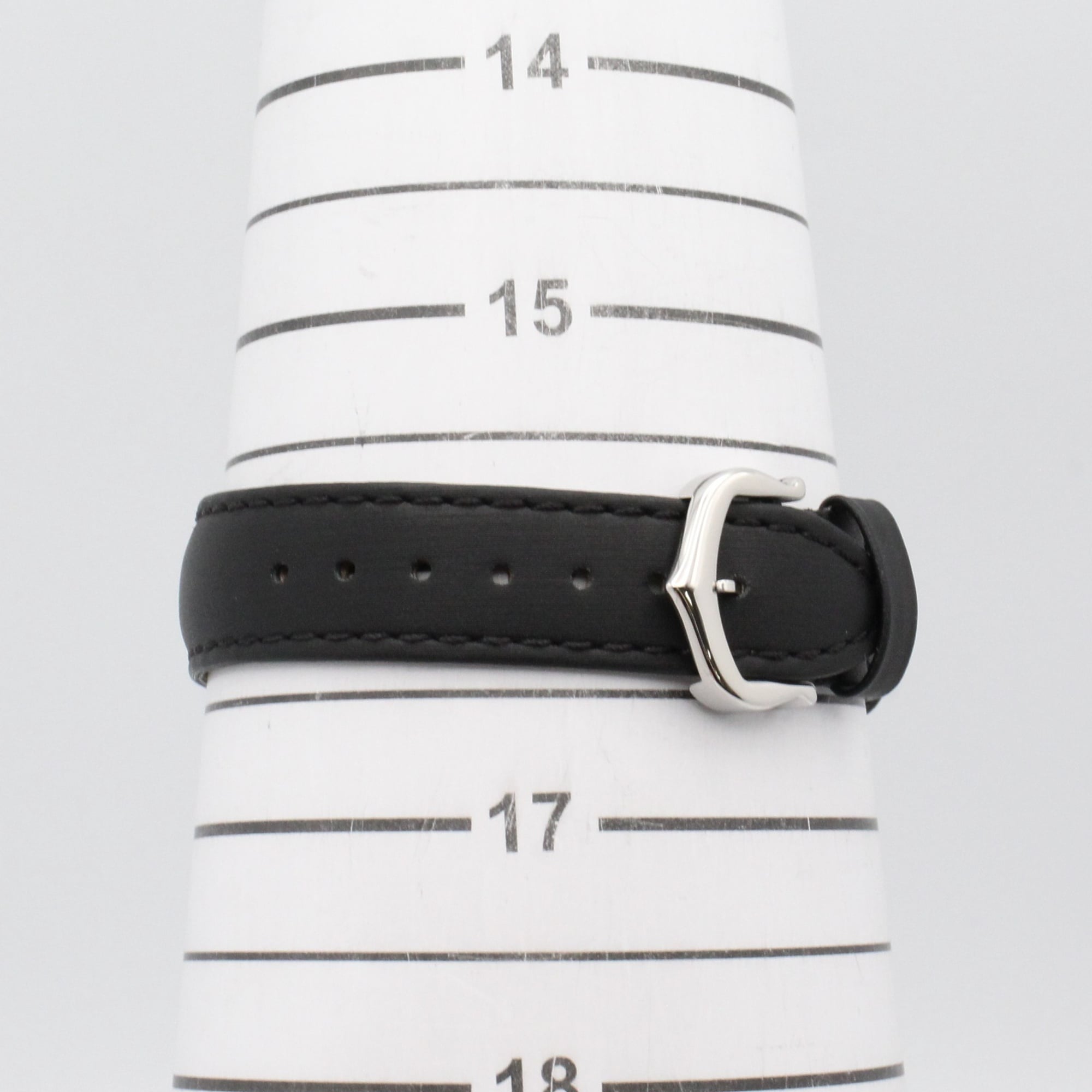 Cartier Tank Must SM Stainless Steel Leather Strap Diamond Ladies Silver Tone W4TA0016
