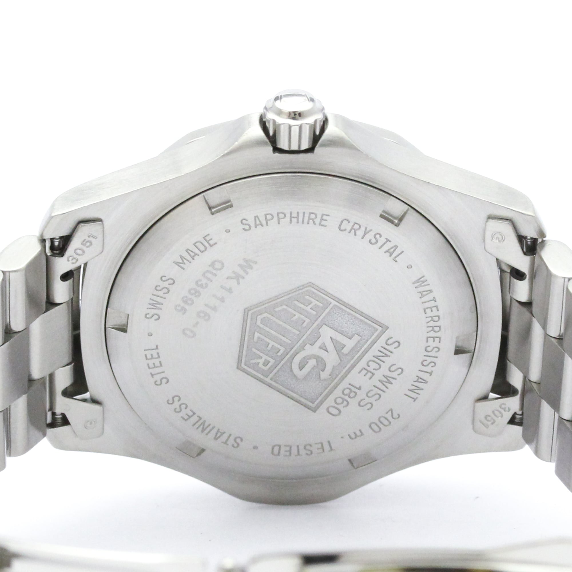 TAG HEUER 2000 Classic Steel Quartz Mens Watch WK1116 Polished