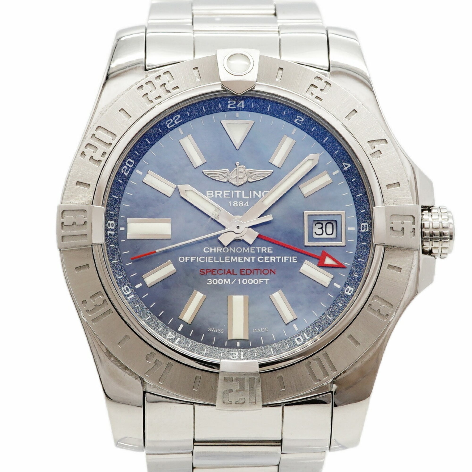 Breitling Avenger II GMT A32390 Blue Dial Men's Watch