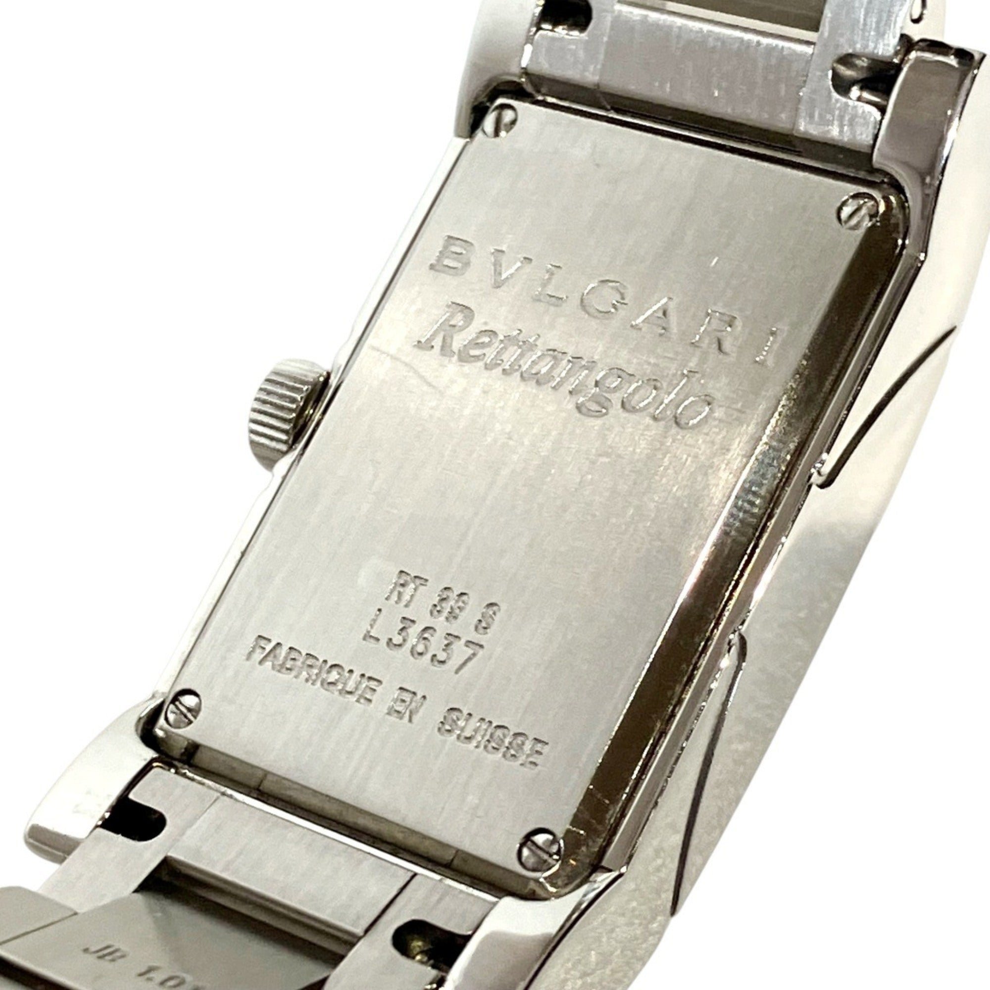 Bulgari Bulgari watch, total weight 74g, stainless steel, quartz movement, white dial, RT39S