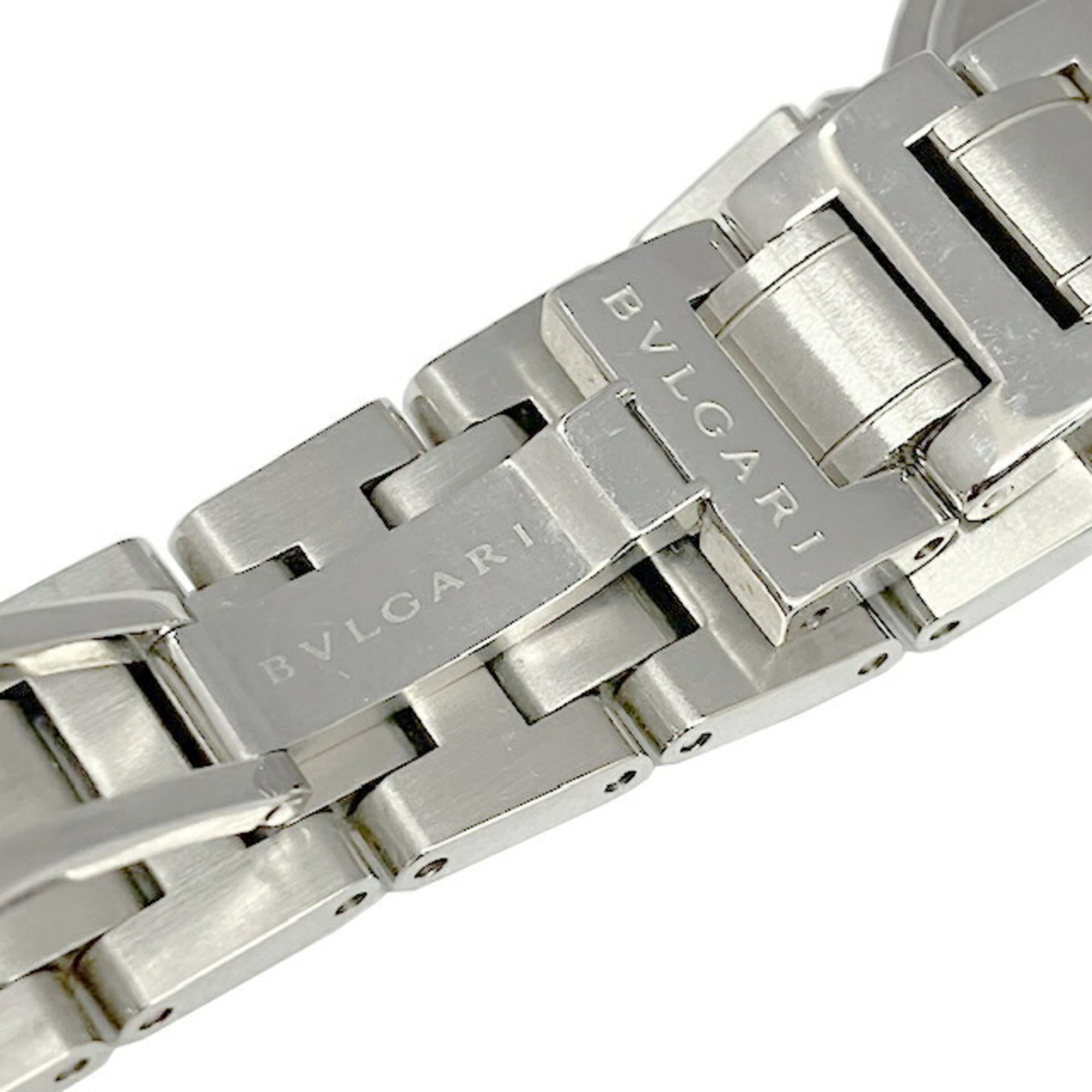 BVLGARI Bulgari BBL26S kwartshorloge voor dames, roestvrij staal, schelpvormige wijzerplaat, 26 mm