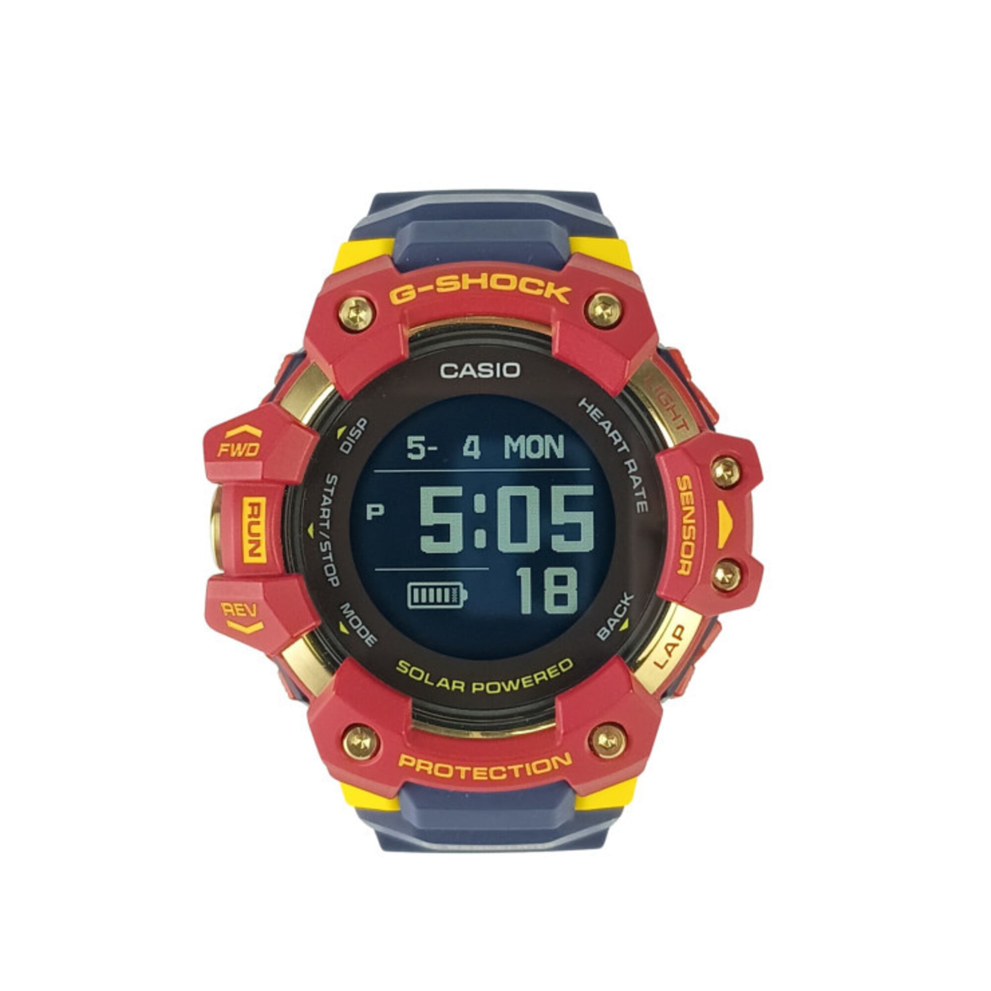 CASIO G-SHOCK G-SQUAD GBD-H1000 SERIES GBD-H1000BAR-4JR Men's Watch (Resin/Stainless Steel) - FC Barcelona Matchday Collaboration