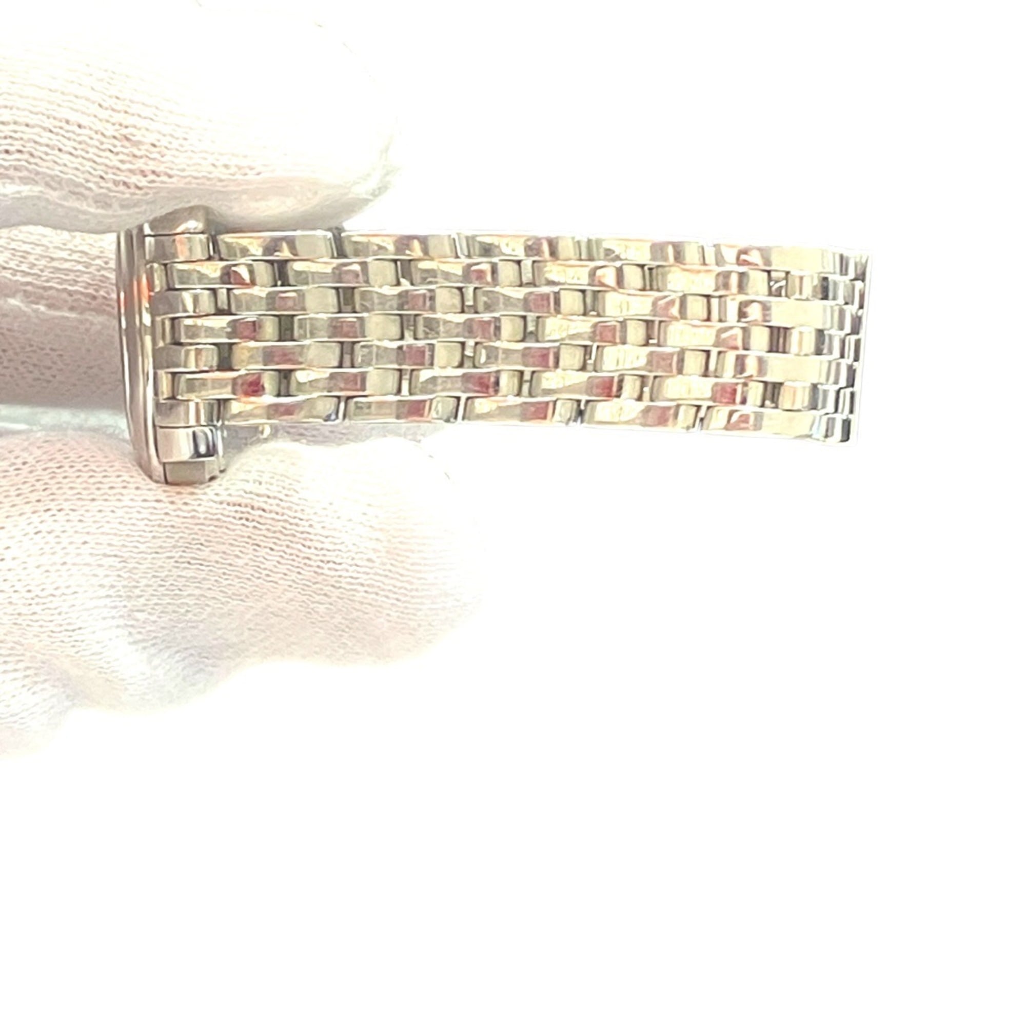 Tiffany & Co. Mark Coupe Date watch, total weight 58.2g, stainless steel, quartz movement, silver dial.