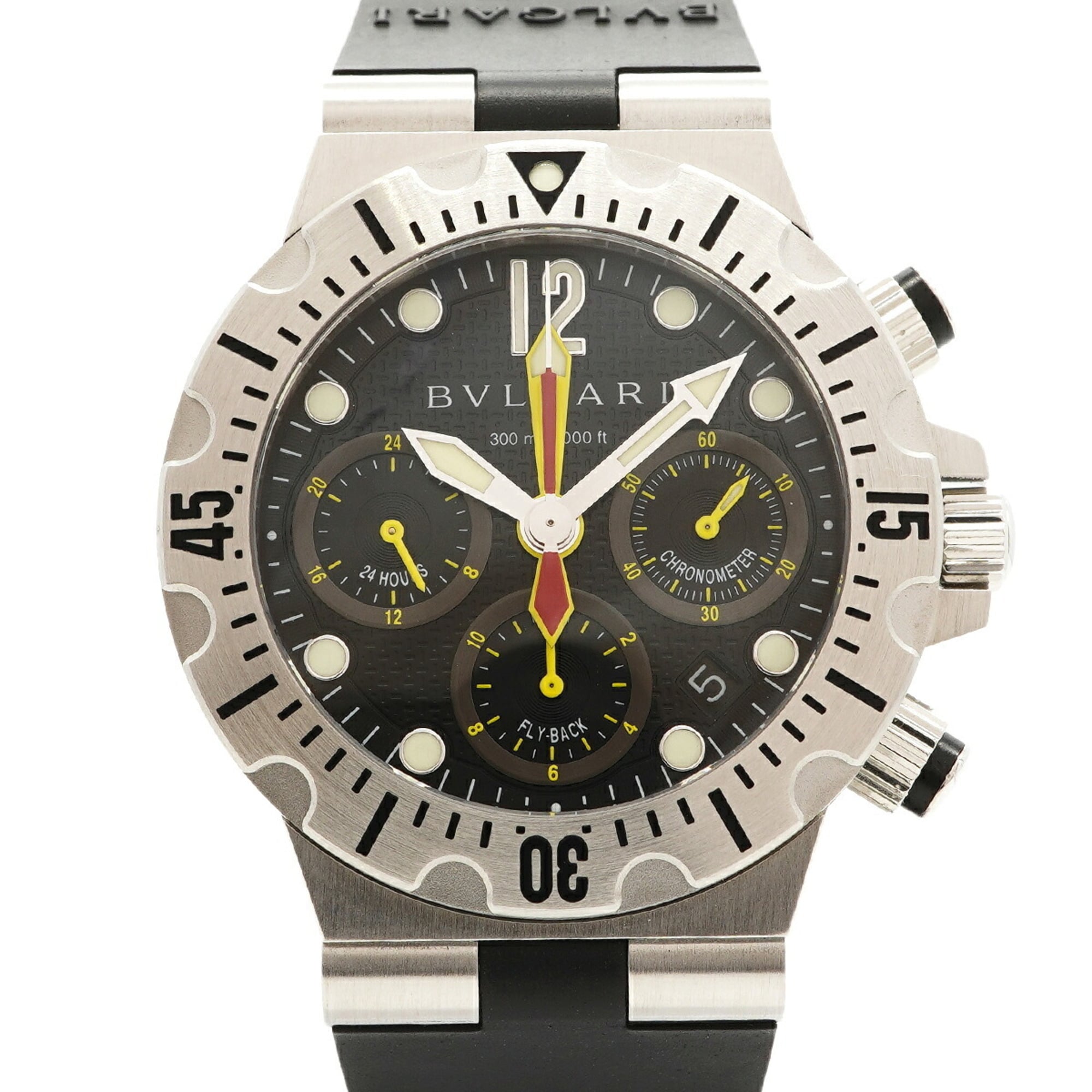 Bulgari Diagono SC40S Black Dial 40mm Watch
