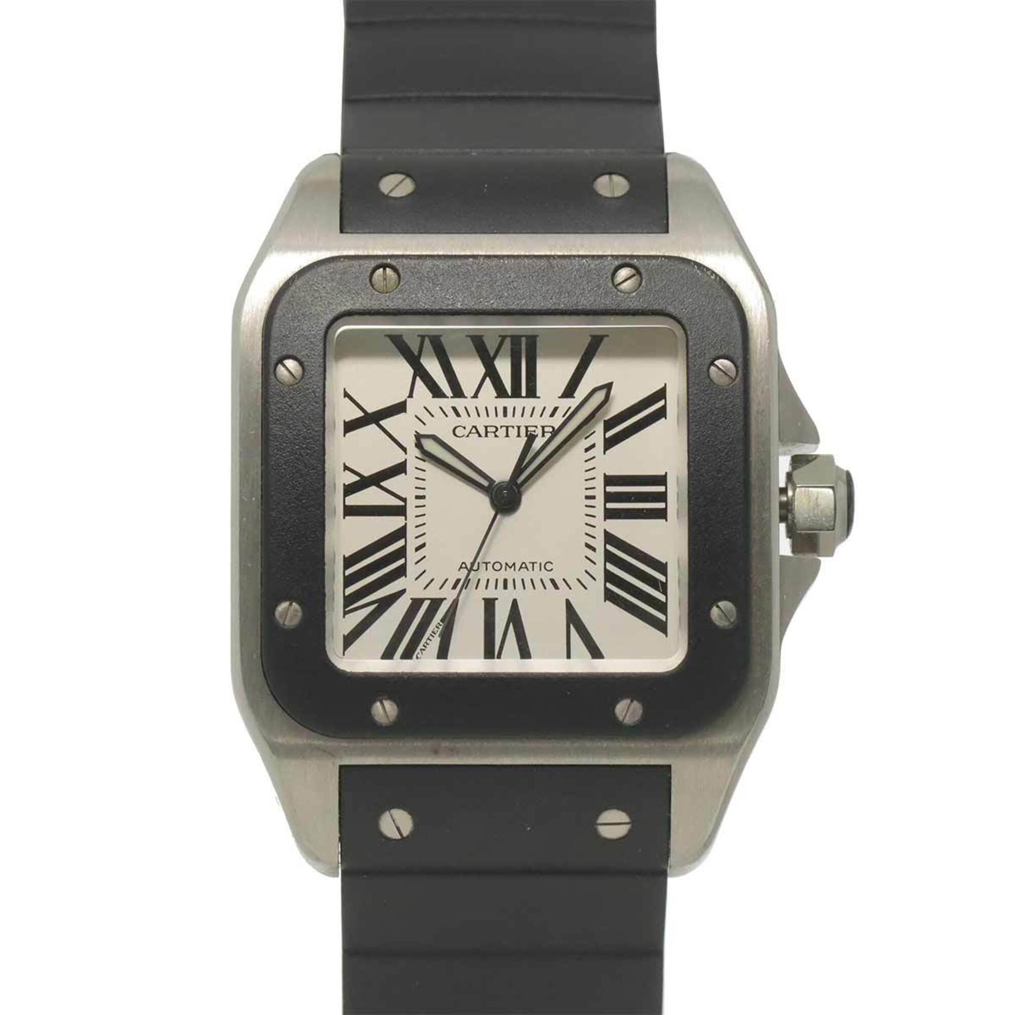 Cartier Santos W20121U2 Silver Dial 39mm Watch