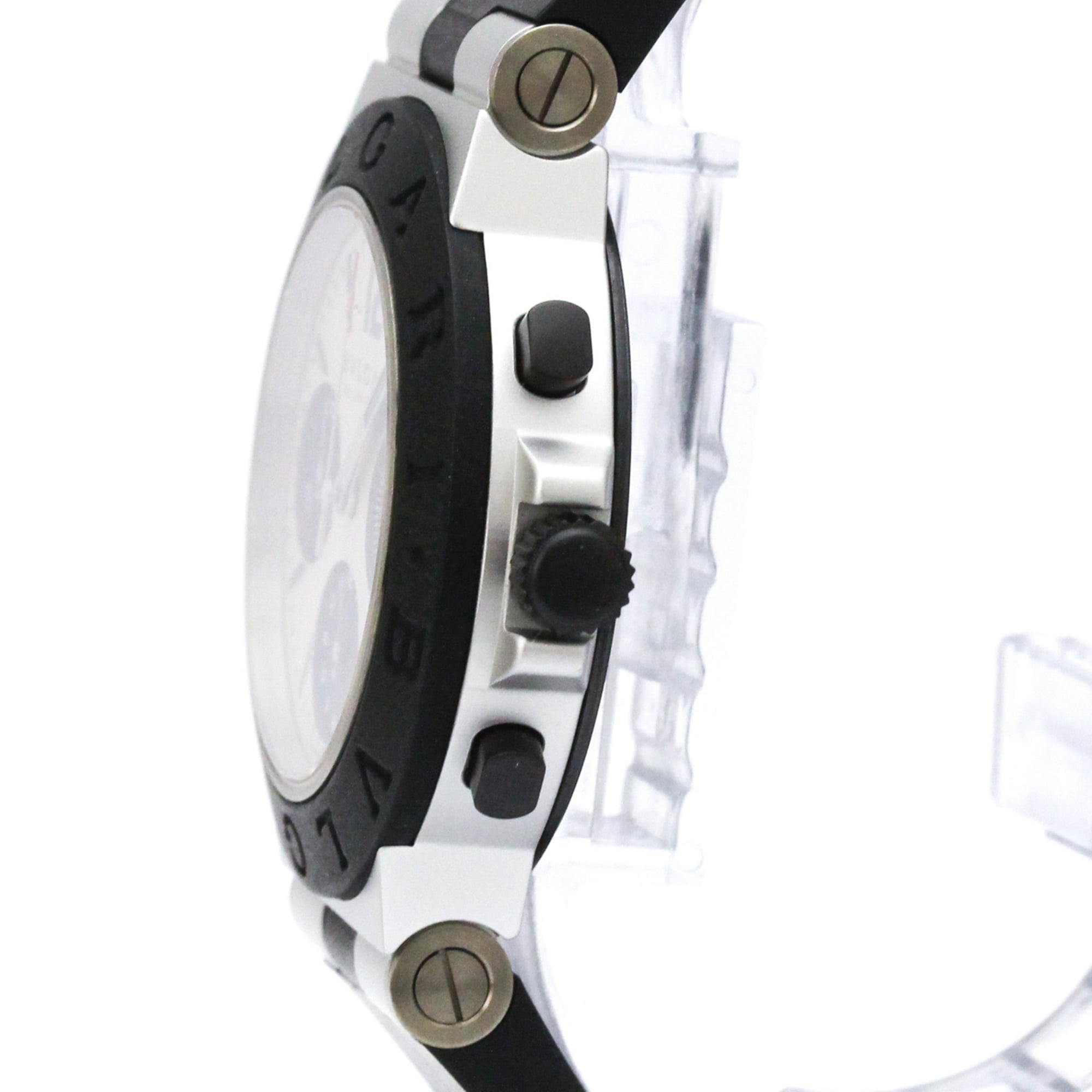 Bulgari Aluminium AC38TA Silver Dial 38mm Watch