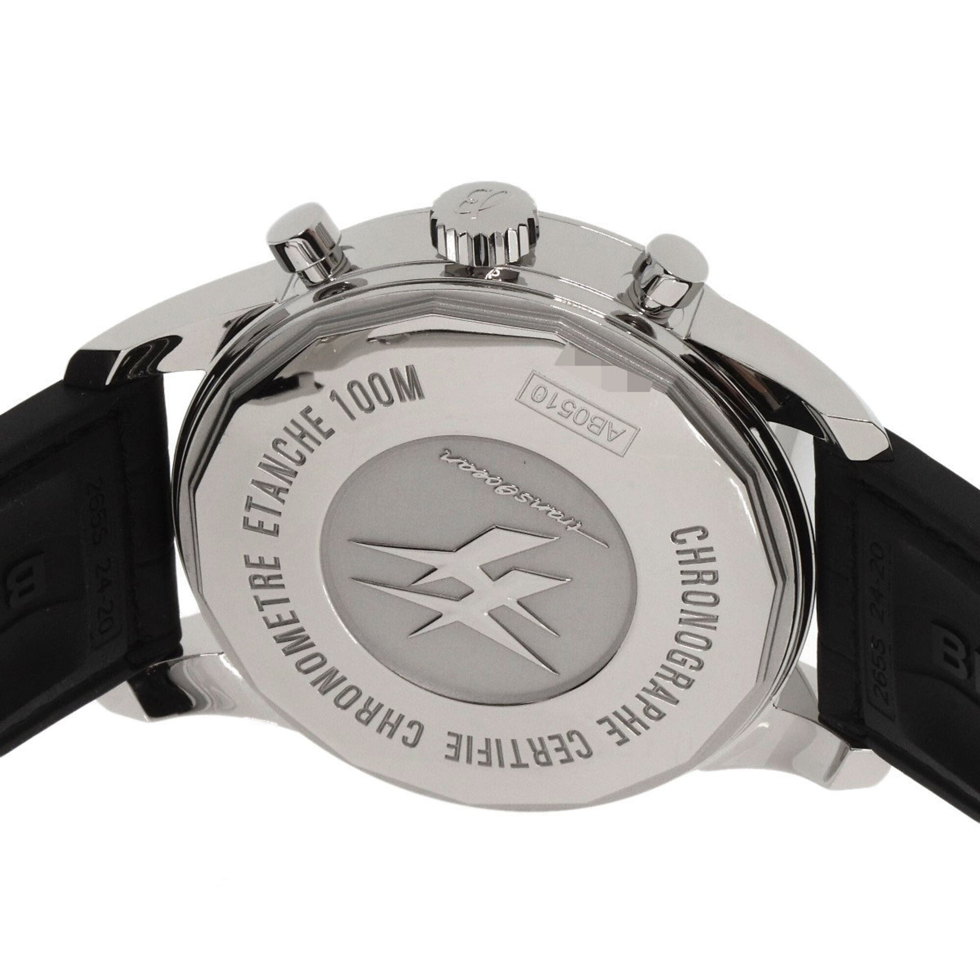 Breitling AB0510U0/A790 Transocean Chronograph Unitime herenhorloge van roestvrij staal en rubber