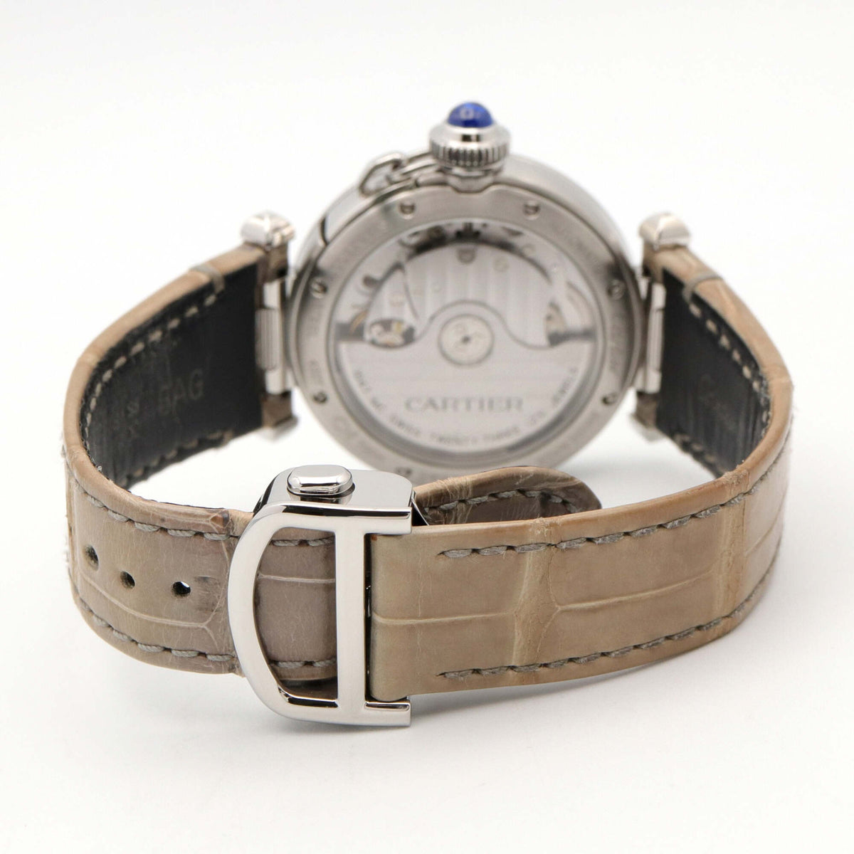 Montre Cartier Pasha de WSPA0012, cadran argenté, 35 mm