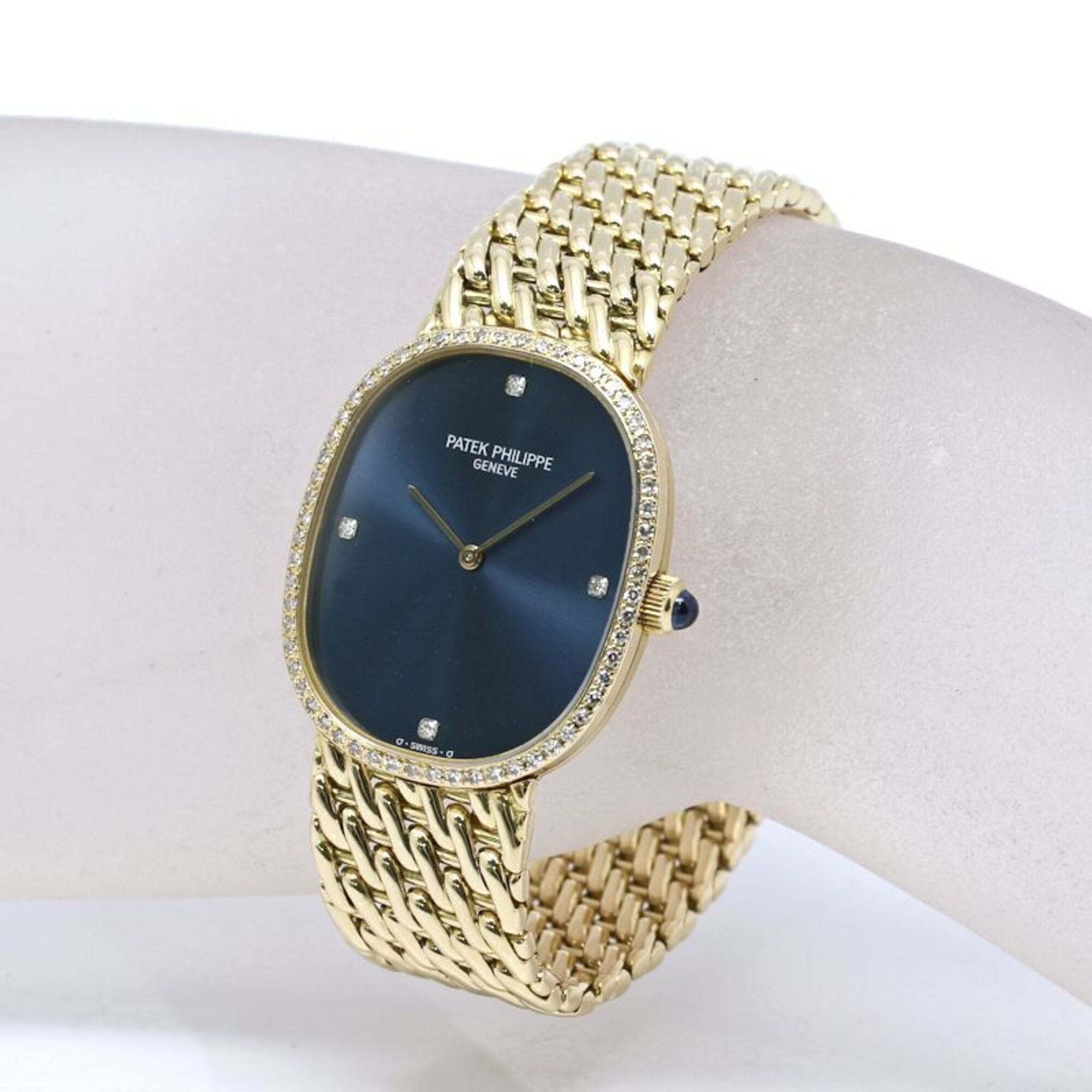 PATEK PHILIPPE Golden Ellipse Diamond 3849 17J Boys' /Wo 18K Yellow Gold 40474