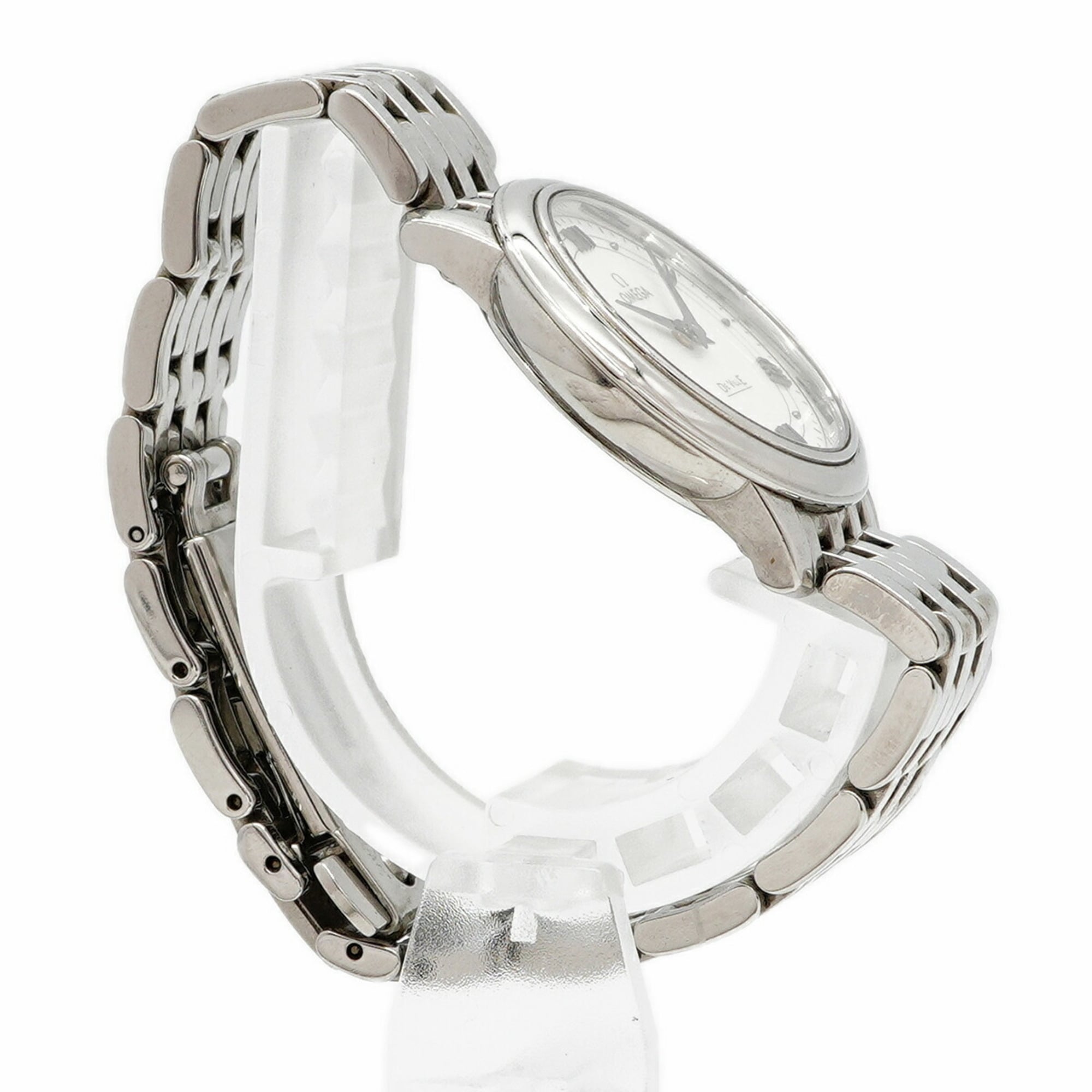 Omega De Ville 424.10.27.60.04.001 Damenuhr mit Weiß Zifferblatt
